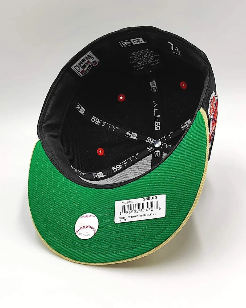 New Era 59fifty big easy Detroit Tigers aniversary patch hat - black, tan