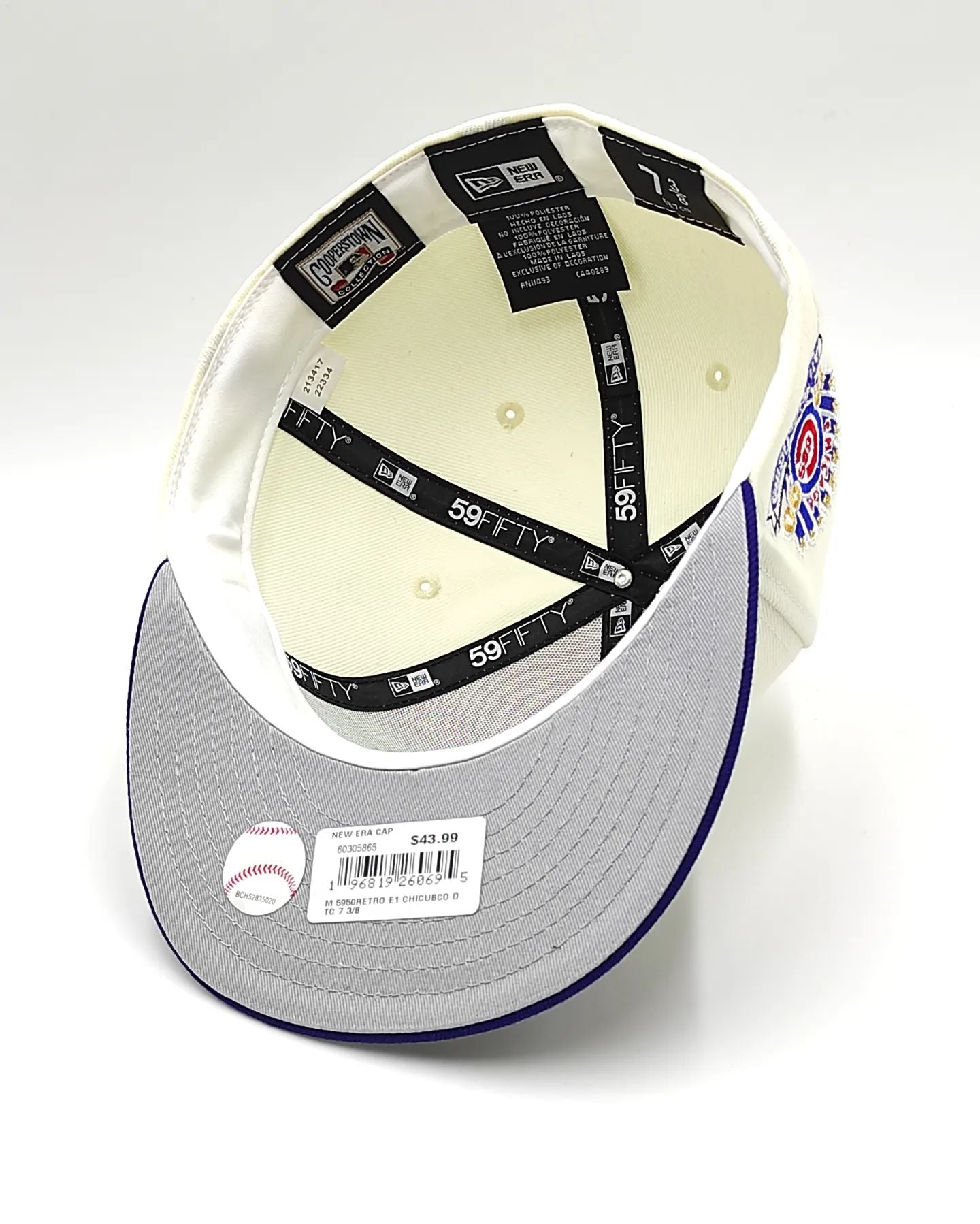 New Era Chicago Cubs Throwback White 59FIFTY Fitted