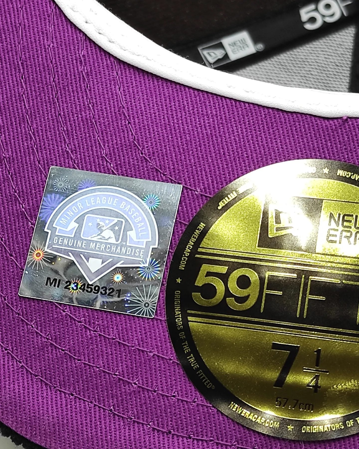 New Era Fresno Grizzlies Burnt Purple Cord Prime Two Tone 59 Fifty