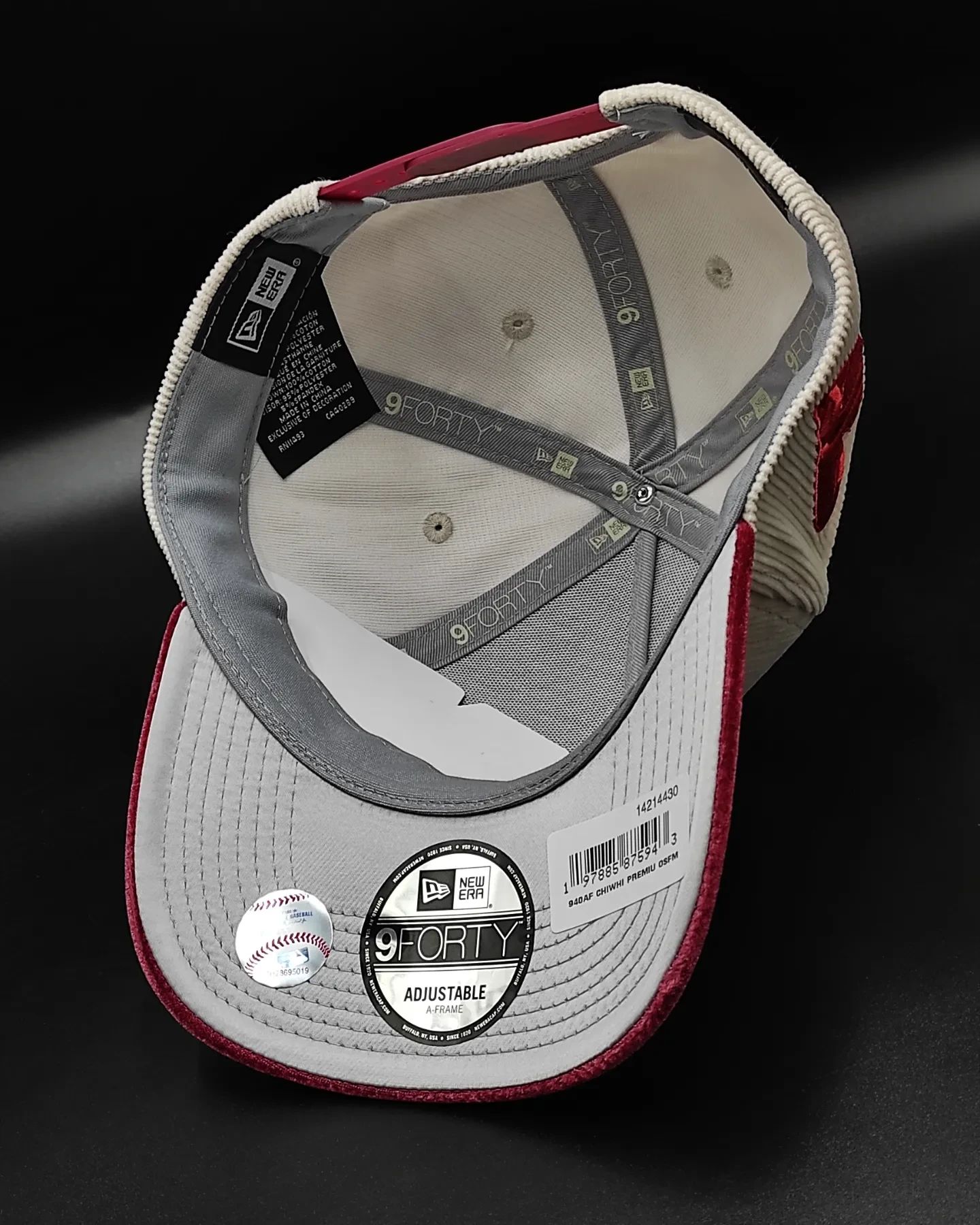New era White sox corduroy velvet 9forty a frame