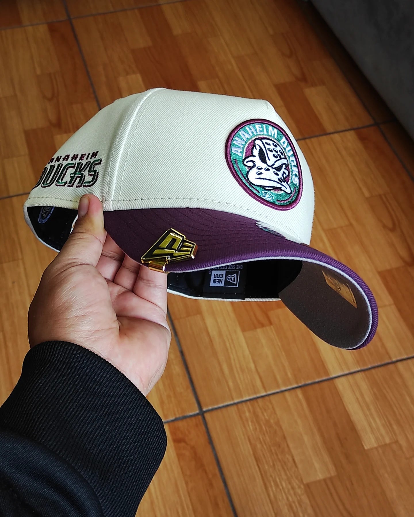 New Era Anaheim Ducks Chrome Two Tone Edition 9Forty A Frame snapback