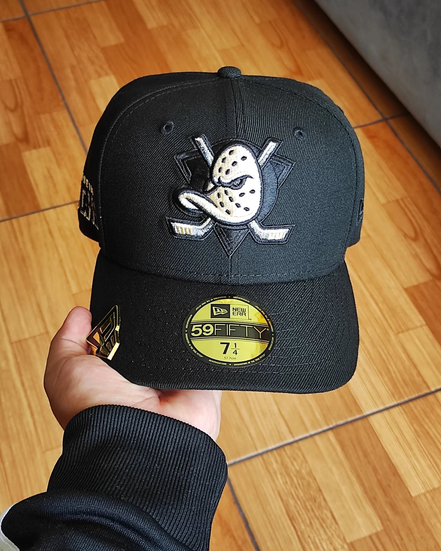 New Era Anaheim Ducks Blackout Prime Edition 59Fifty Fitted Hat