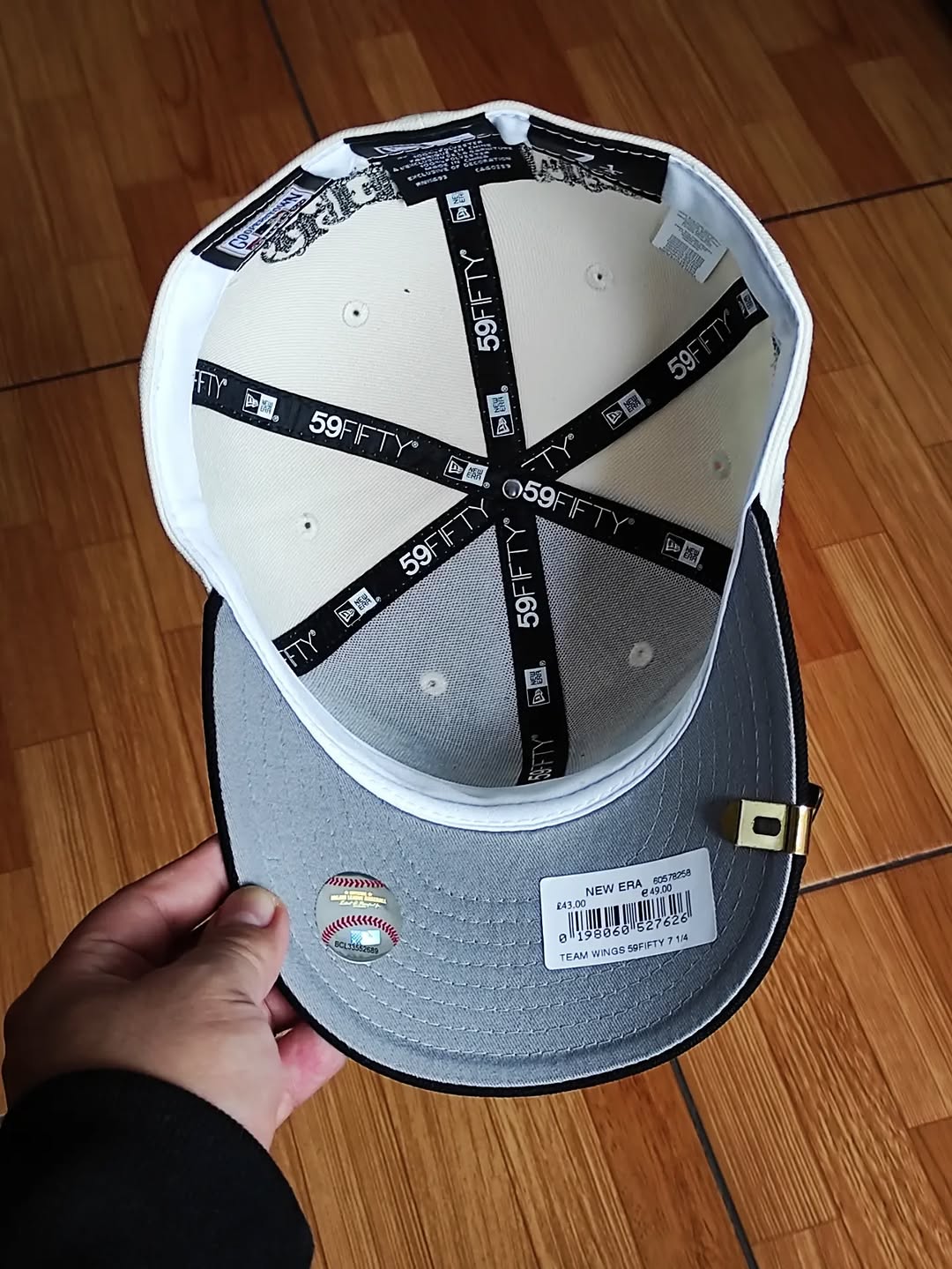 Gorra Detroit Tigers MLB Team Wings 59FIFTY Fitted Beige Claro