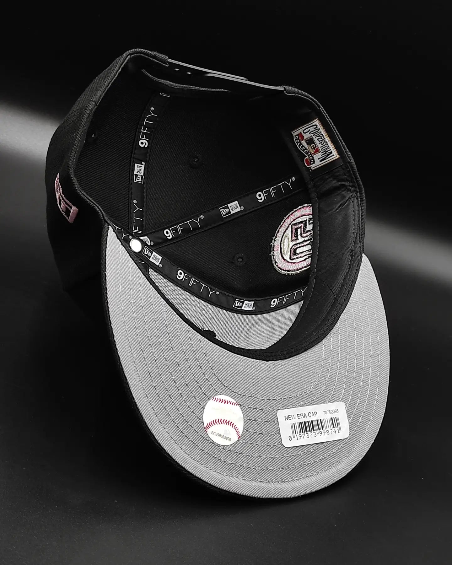 New era Anaheim Angels 50th Aniversario negro rosado 9 Fifty Snapback