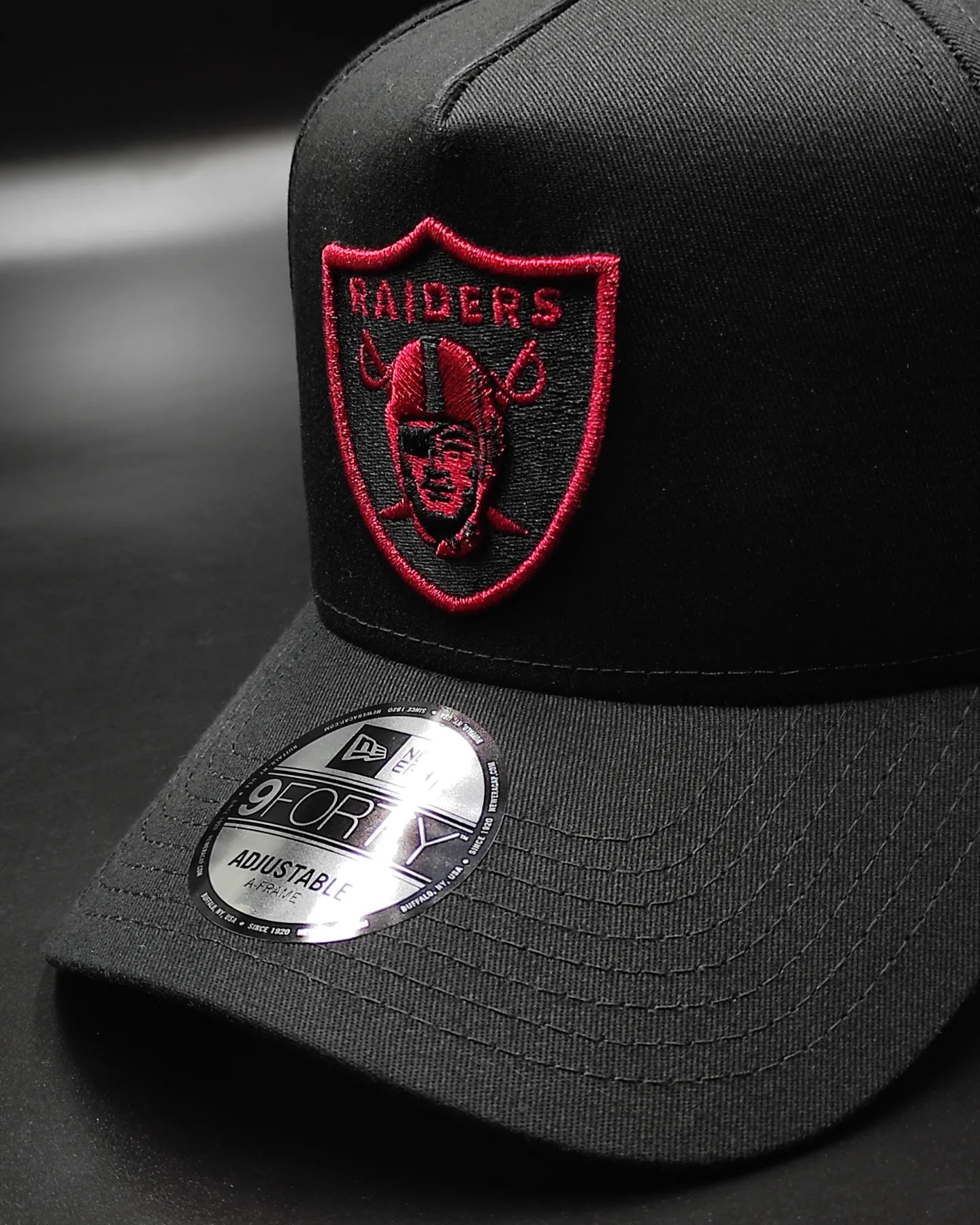 New Era Oakland Raiders 'Negro & Scarlet' 9FORTY A-Frame Snapback