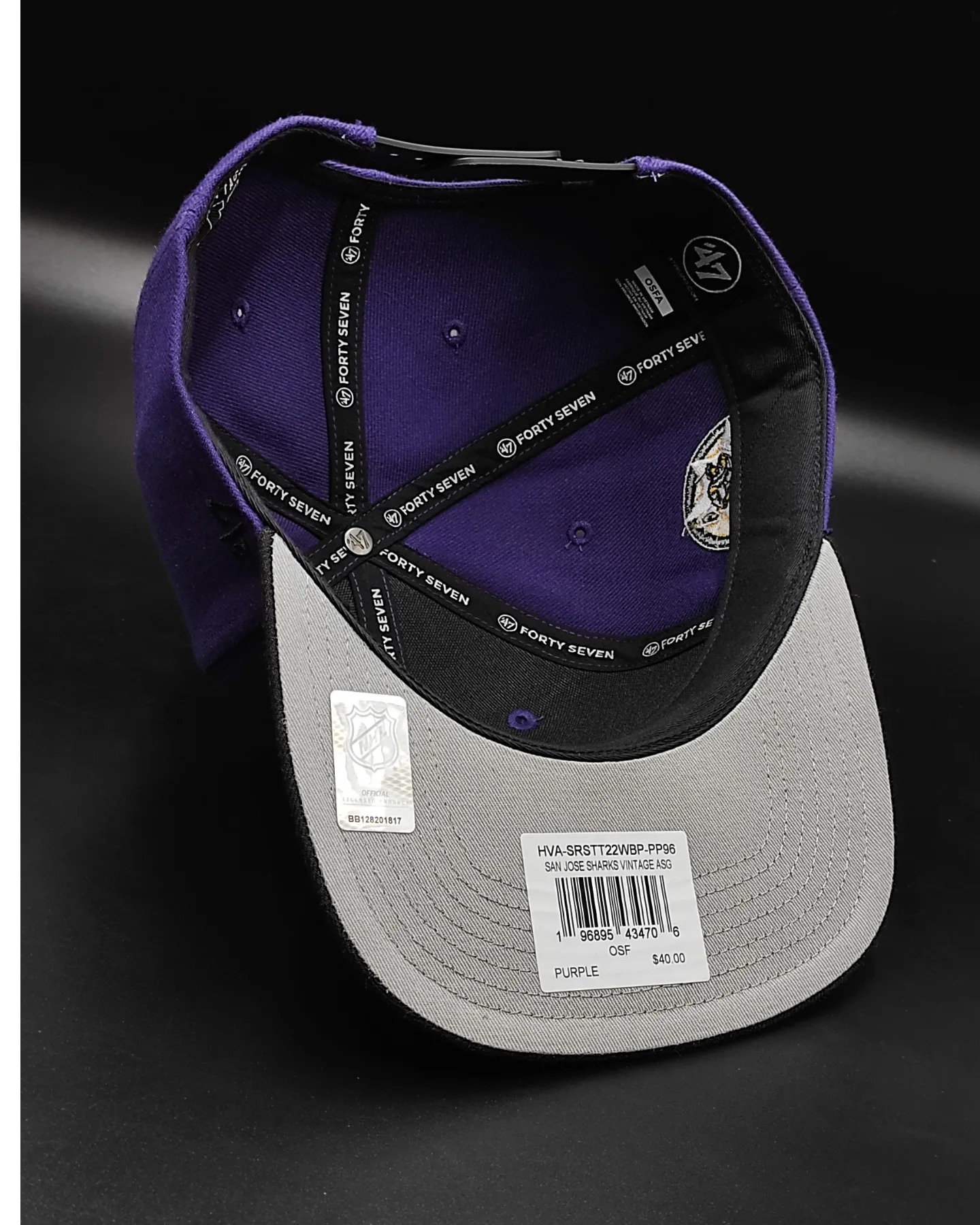 San jose sharks 1996 all star game patch snapback hat - 47 brand