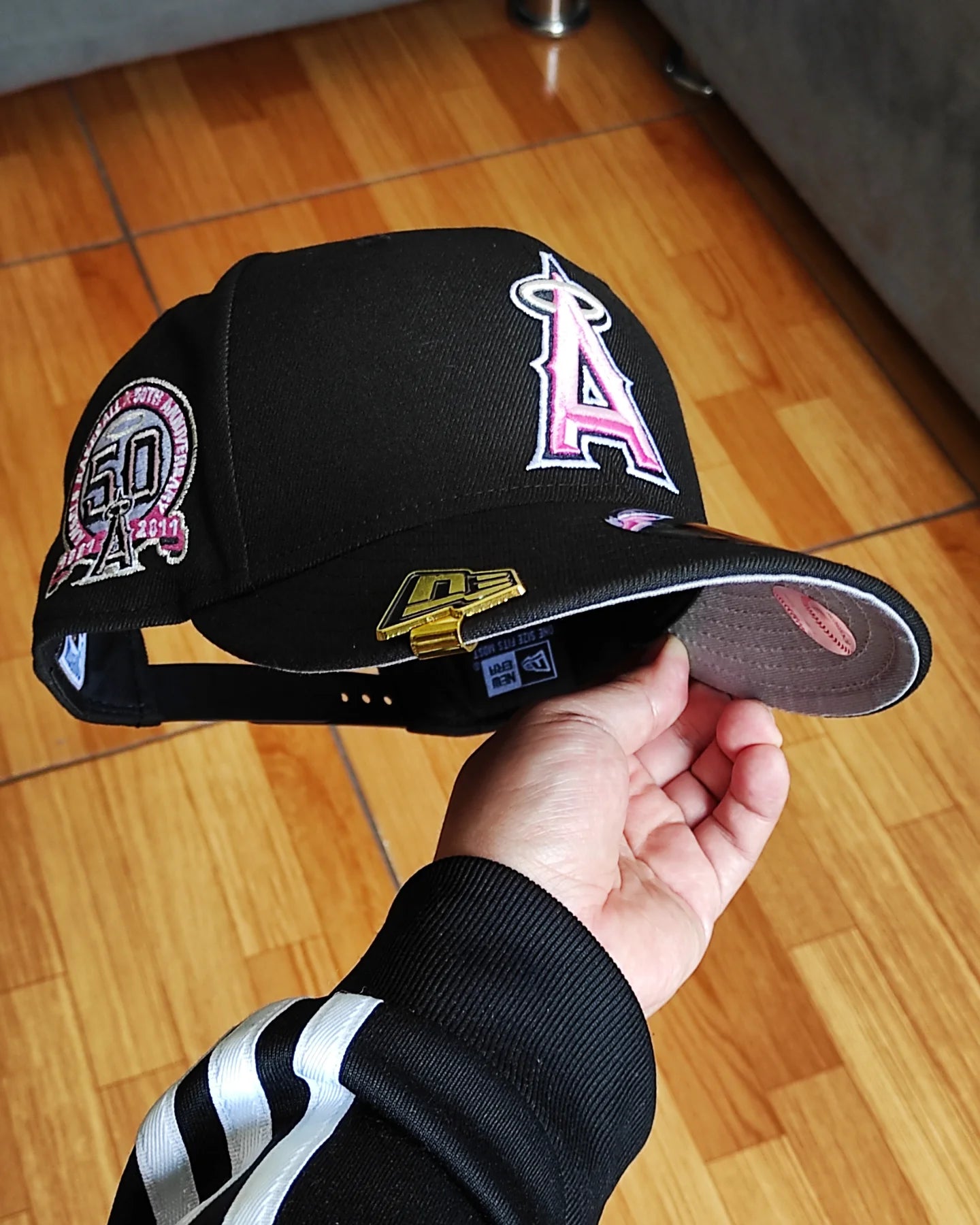 New Era Anaheim Angels 50th aniversario black pink 9fifty Snapback