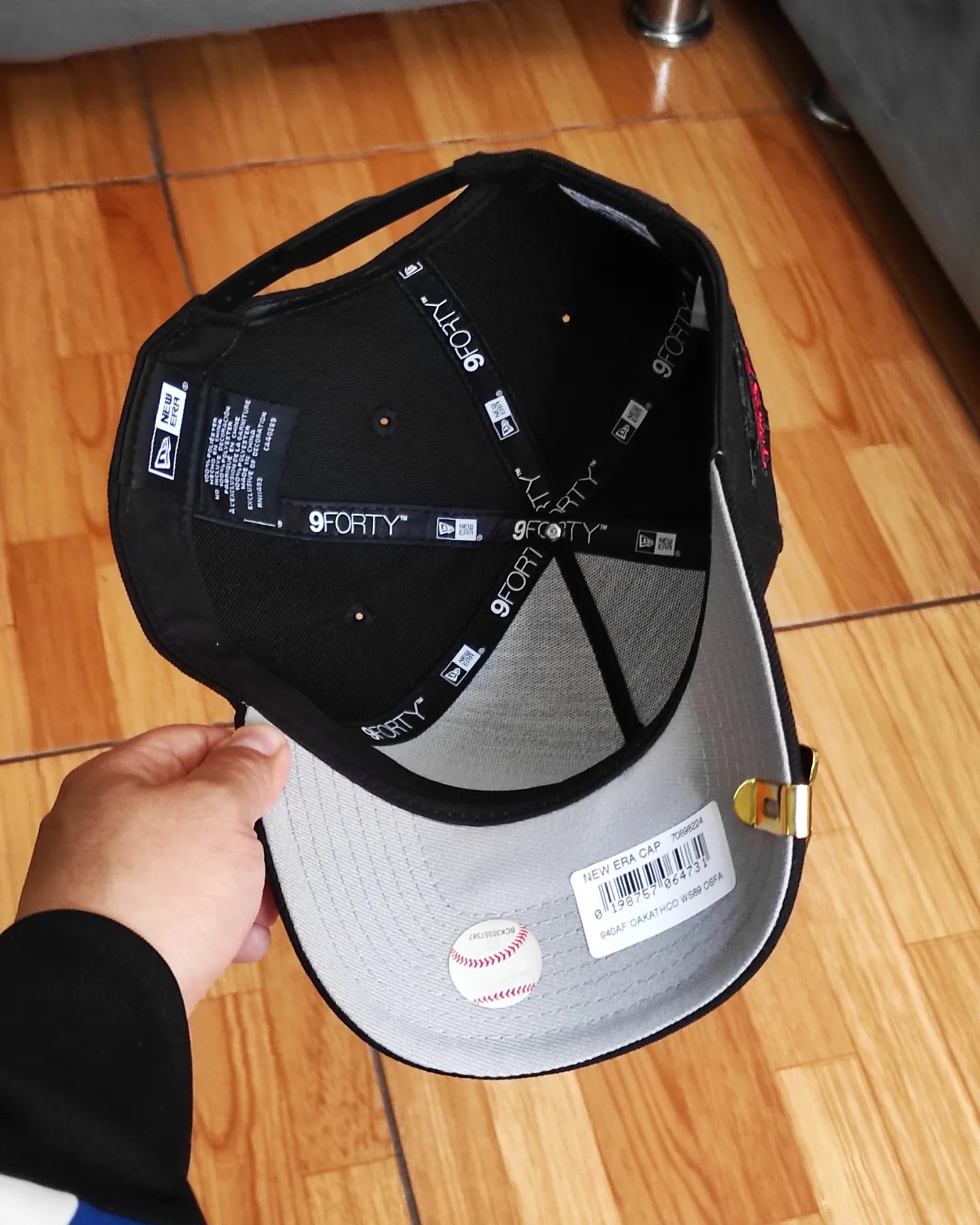 New Era Oakland Athletics World Series 1989 Black Roses 9Forty A Frame Snapback