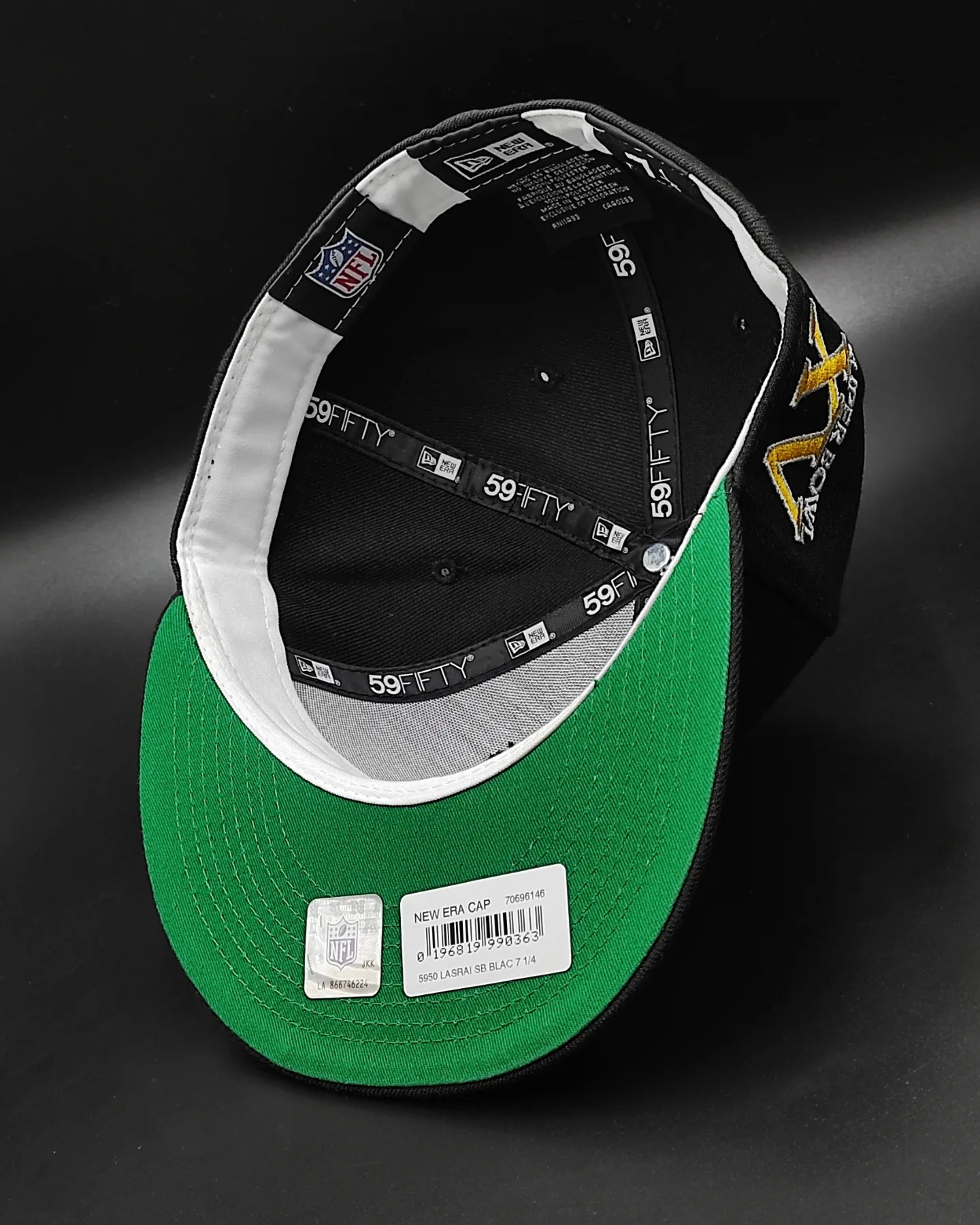 New Era Las Vegas Raiders super bowl xv black edition 59fifty fitted hat