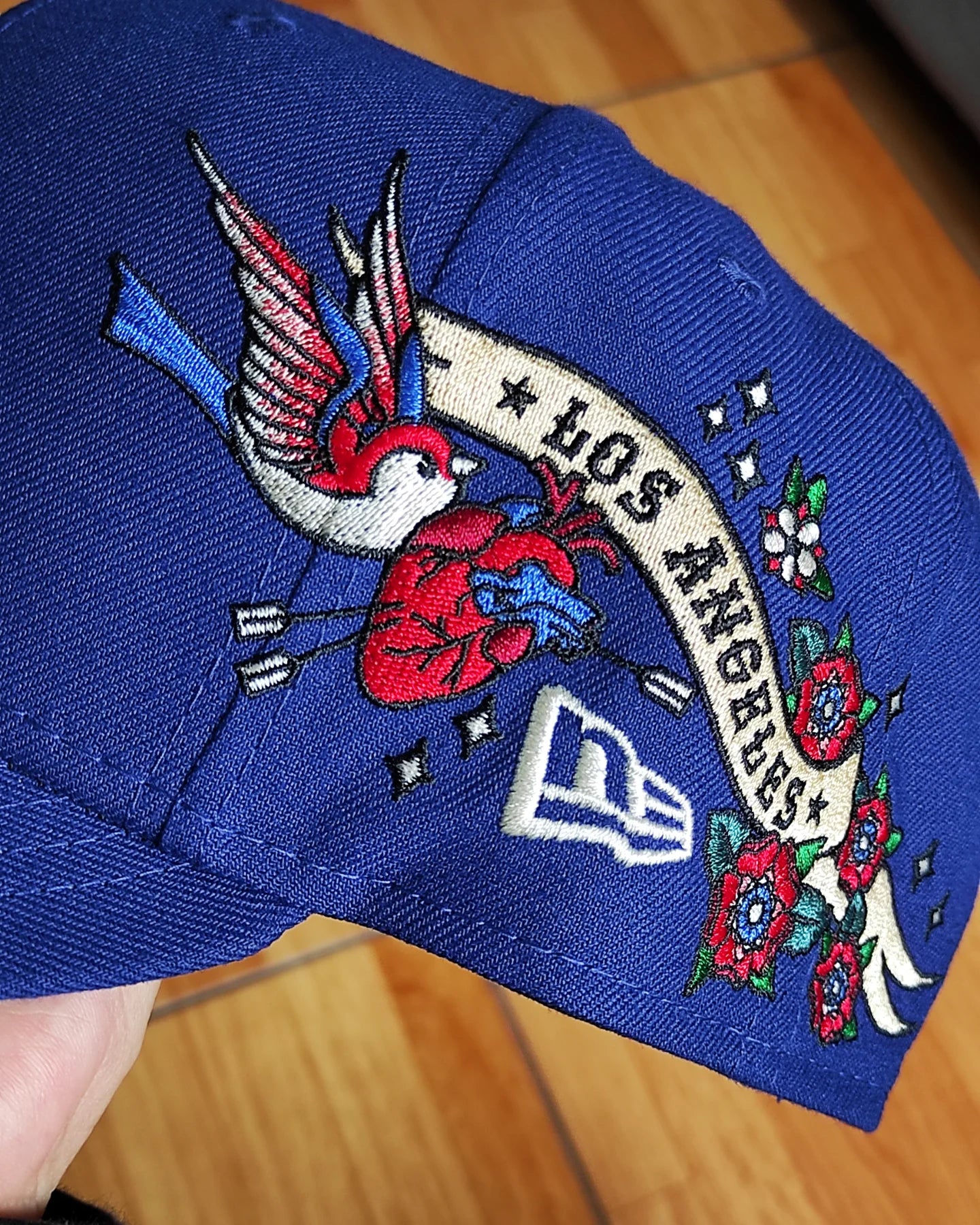 Los Angeles Dodgers Gray Bottom City Art Side Patch New Era 9Fifty Snapback - Royal Blue