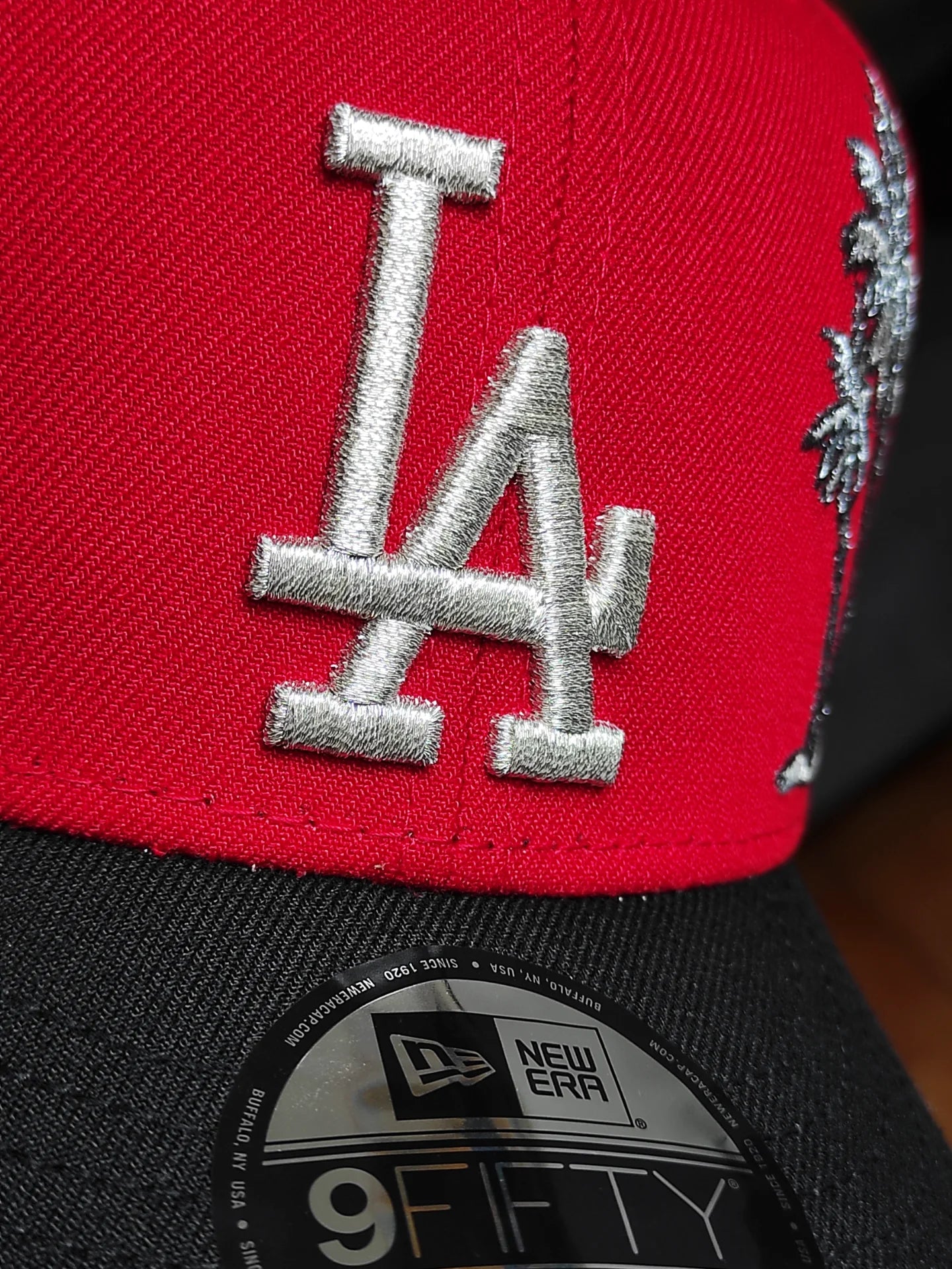 New Era Los Angeles Dodgers palm 🌴two Tone red black 9FIFTY snapback