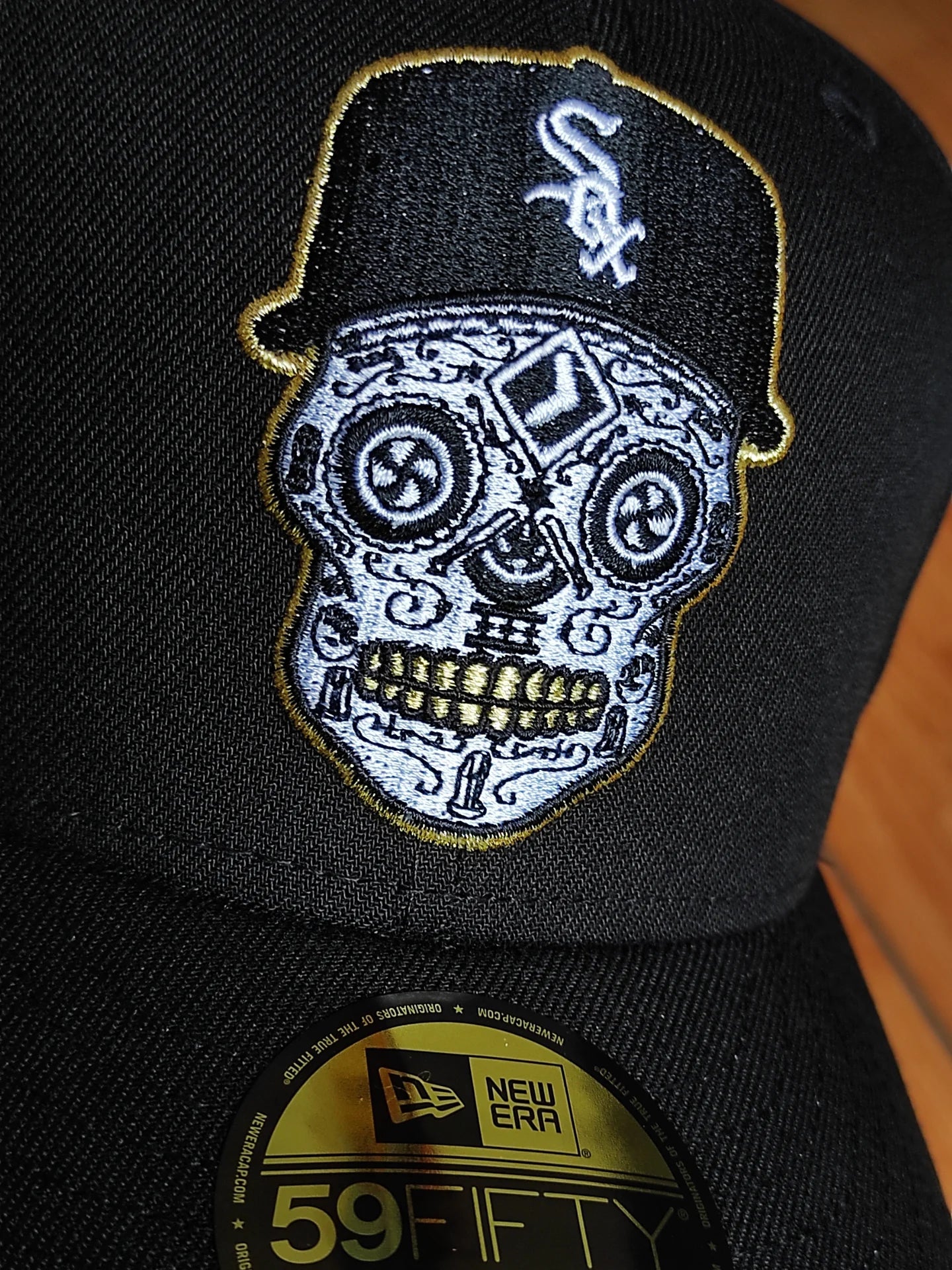 New Era Chicago White Sox Skull Prime Comiskey Park Edition 59Fifty Fitted Hat