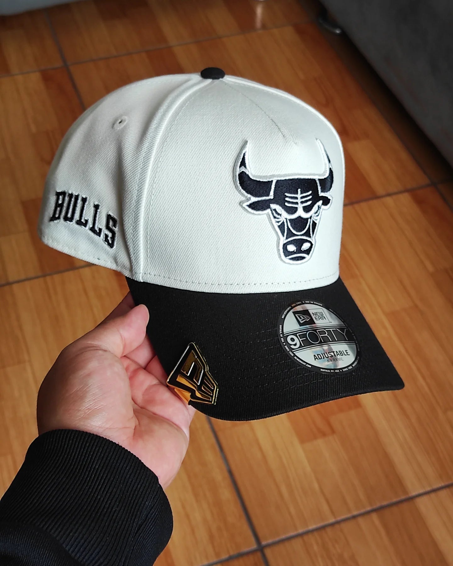 New Era Chicago Bulls Chrome black two tone 9forty a-frame