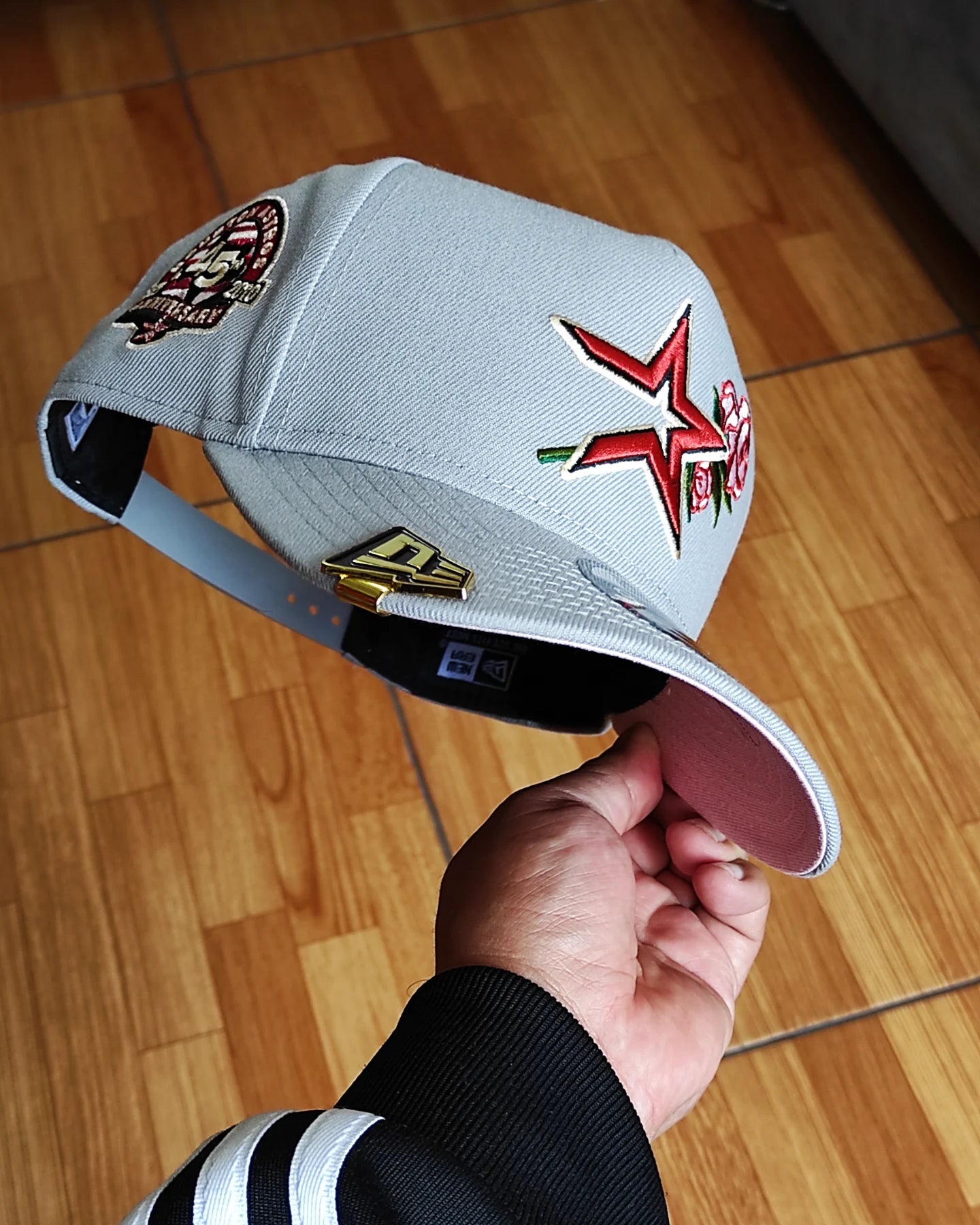 Houston Astros Rose PreCurvada 45th Anniversary New Era 9Fifty A-Frame Snapback