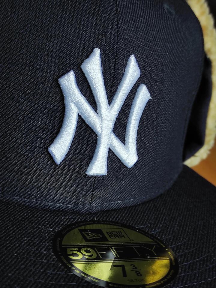 New York Yankees 96 World Series Dogear New Era 59Fifty Fitted - Navy, White, Gray