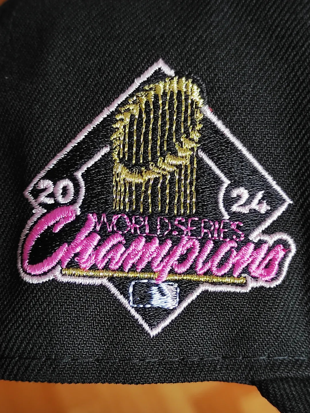 New Era Los Angeles Dodgers world series champions 2024 black pink 59fifty
