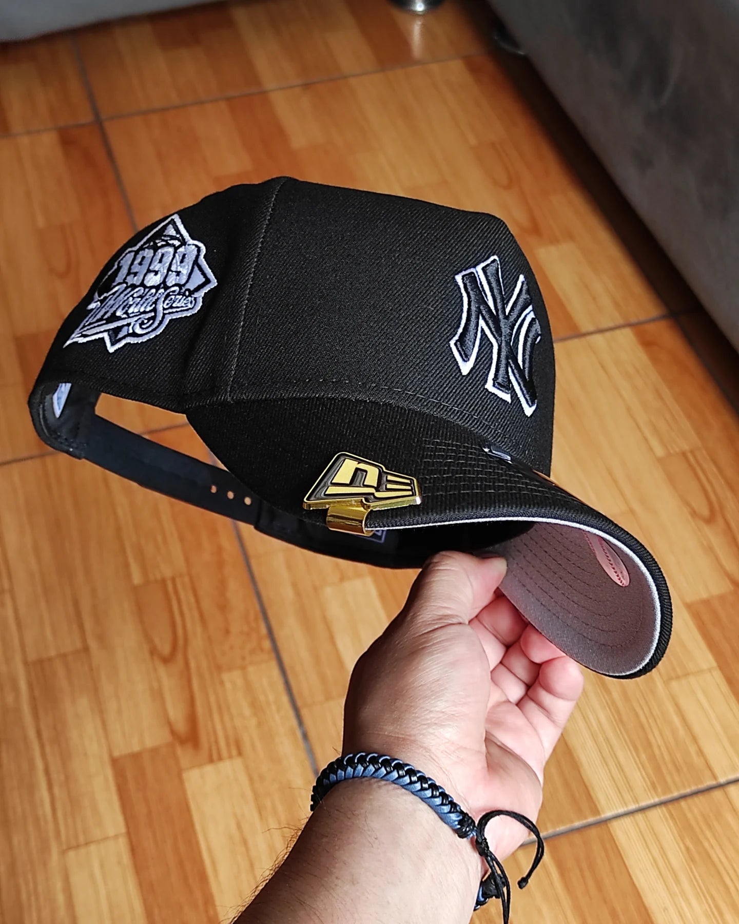 New Era New York Yankees World series 1999 black white 9 FORTY A-FRAME
