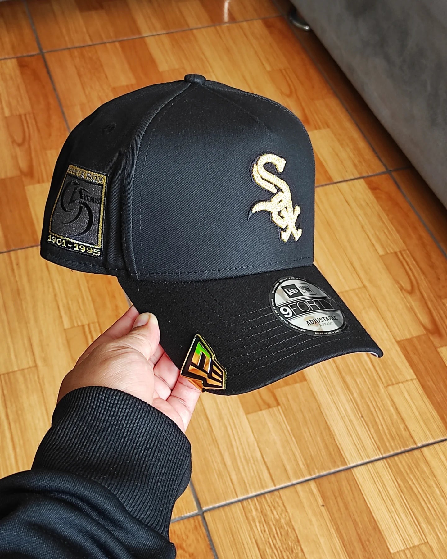 New Era White Sox ✨luxury black 9FORTY A-FRAME