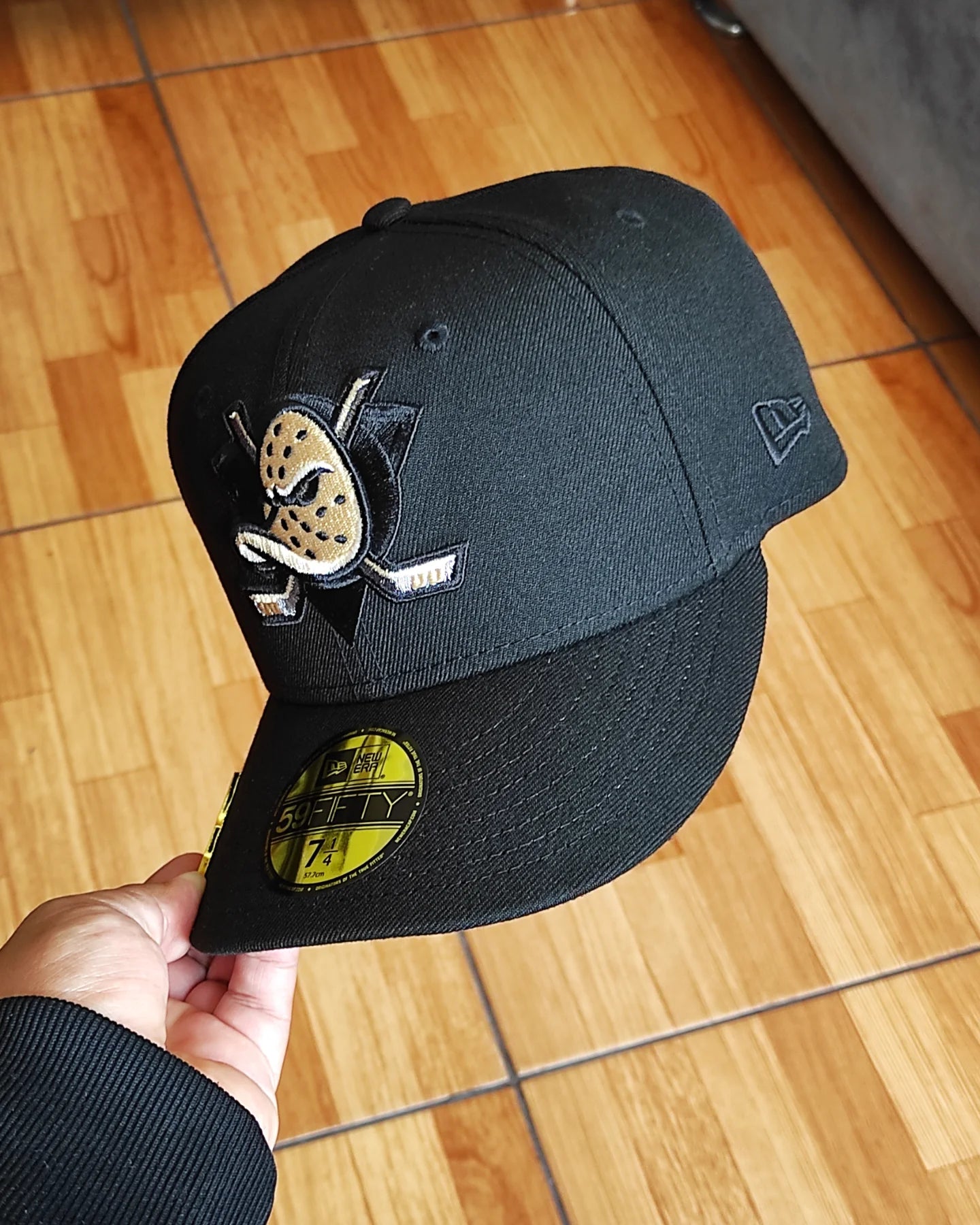 New Era Anaheim Ducks Blackout Prime Edition 59Fifty Fitted Hat