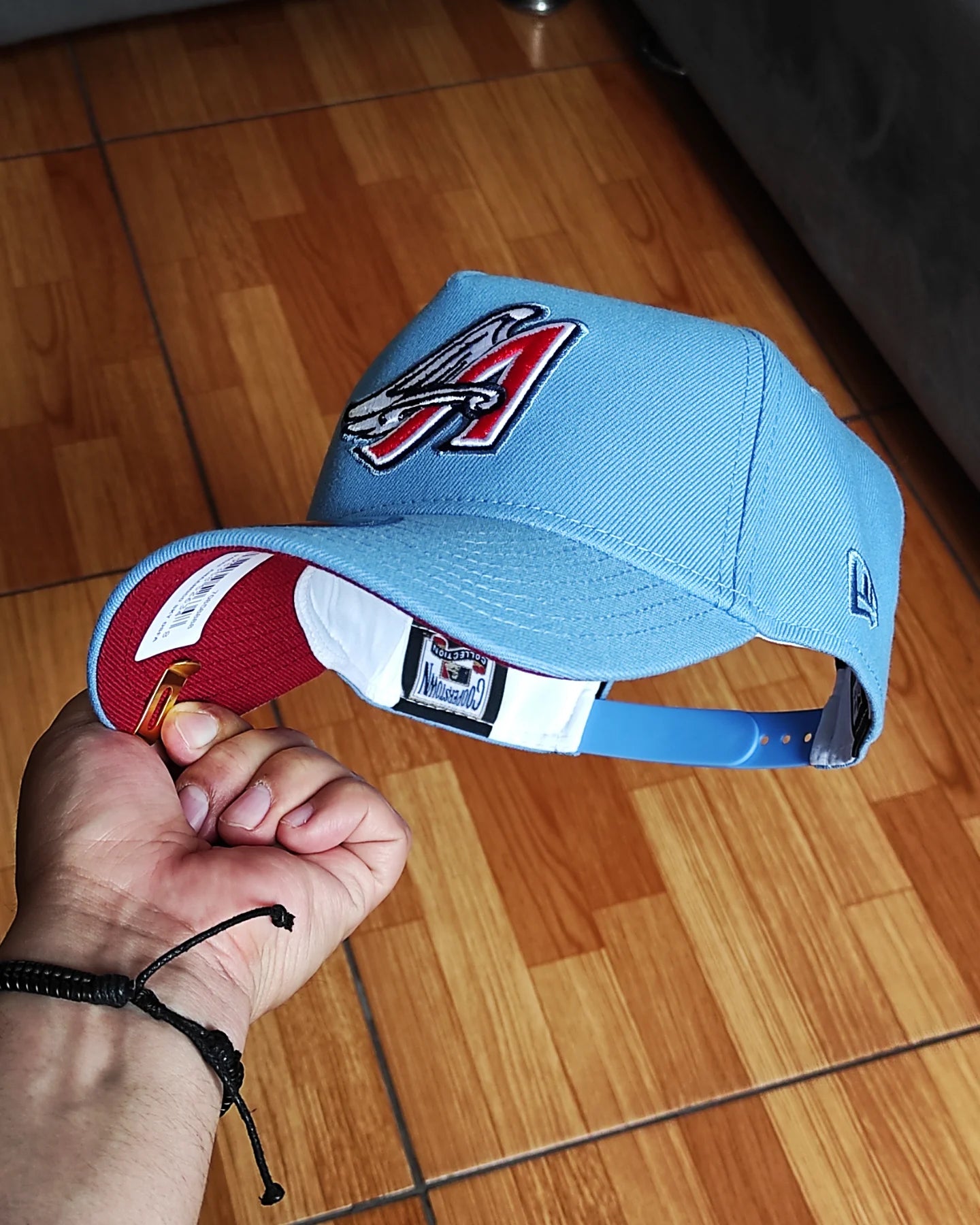 New Era Anaheim Angels Cooperstown Sky Blue 40th Anniversary 9Forty A-Frame Snapback