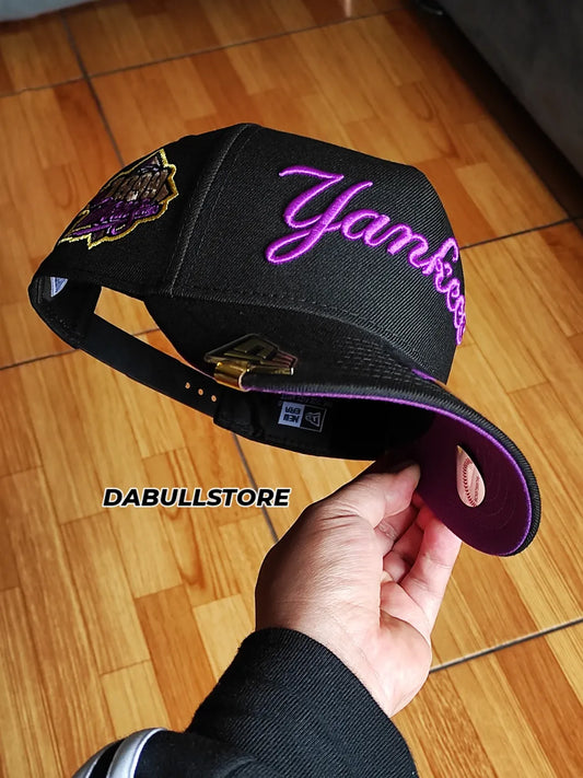 New Era New York Yankees Script World Series 1999 black purple 9Forty A-frame Snapback