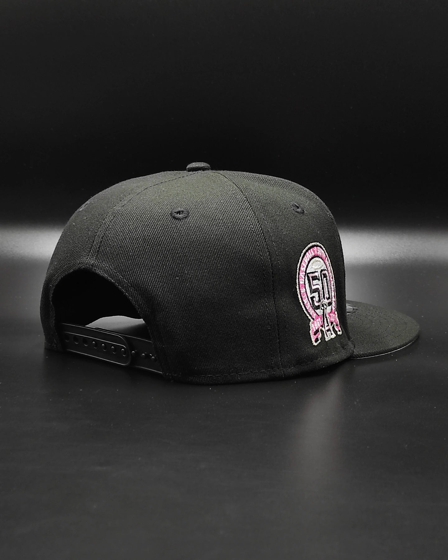 New era Anaheim Angels 50th Aniversario negro rosado 9 Fifty Snapback