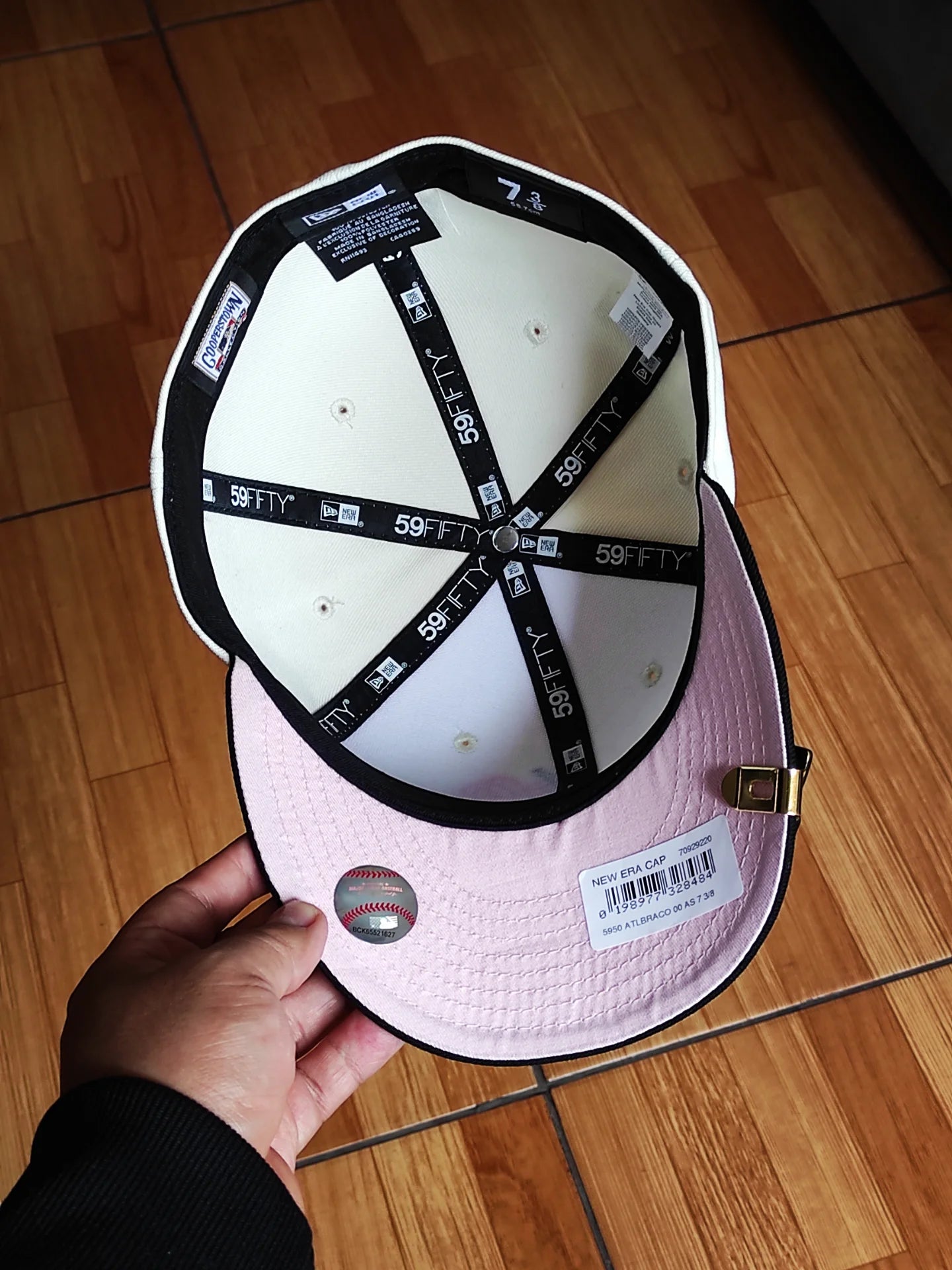 New Era Atlanta braves Rose all Star game Chrome Black / pink edition 59fifty fitted