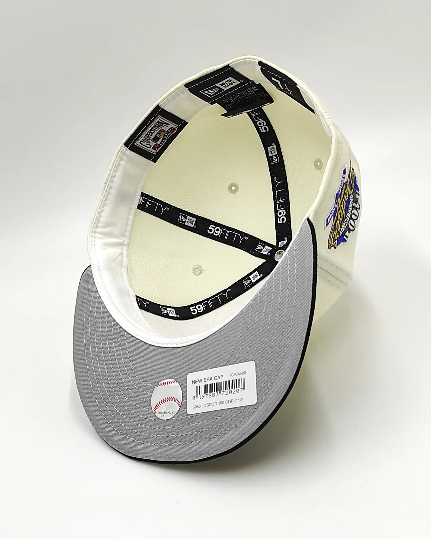 New Era Los Angeles Dodgers 100th anniversary chrome metallic two tone edition 59fifty fitted hat