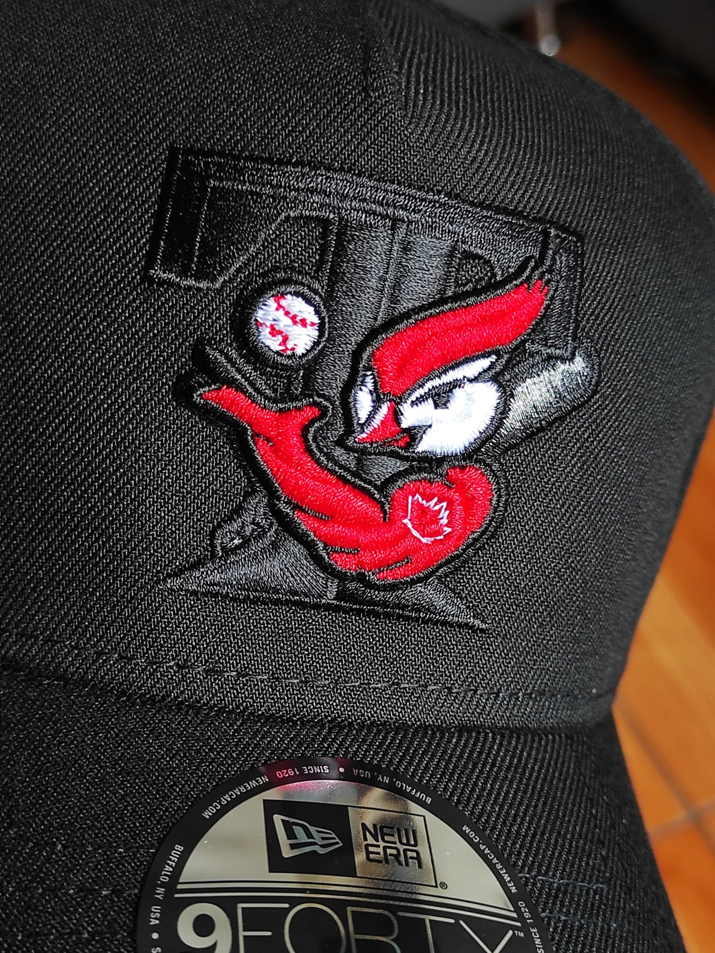 New Era Toronto Blue Jays All Star 1991 Black Out Red Edition 9Forty A Frame Snapback