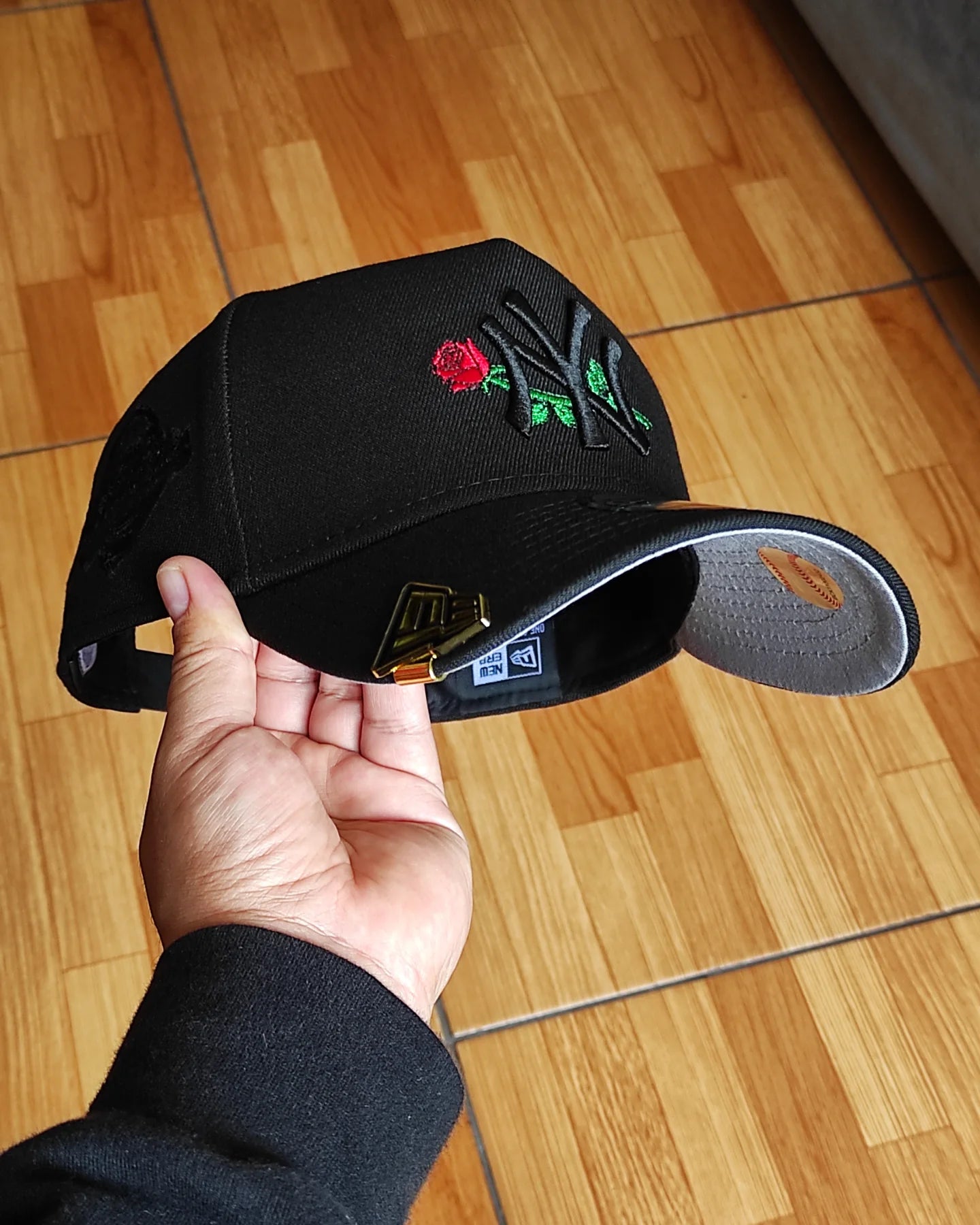 New Era New York Yankees black Rose🌹 9forty a-frame Snapback