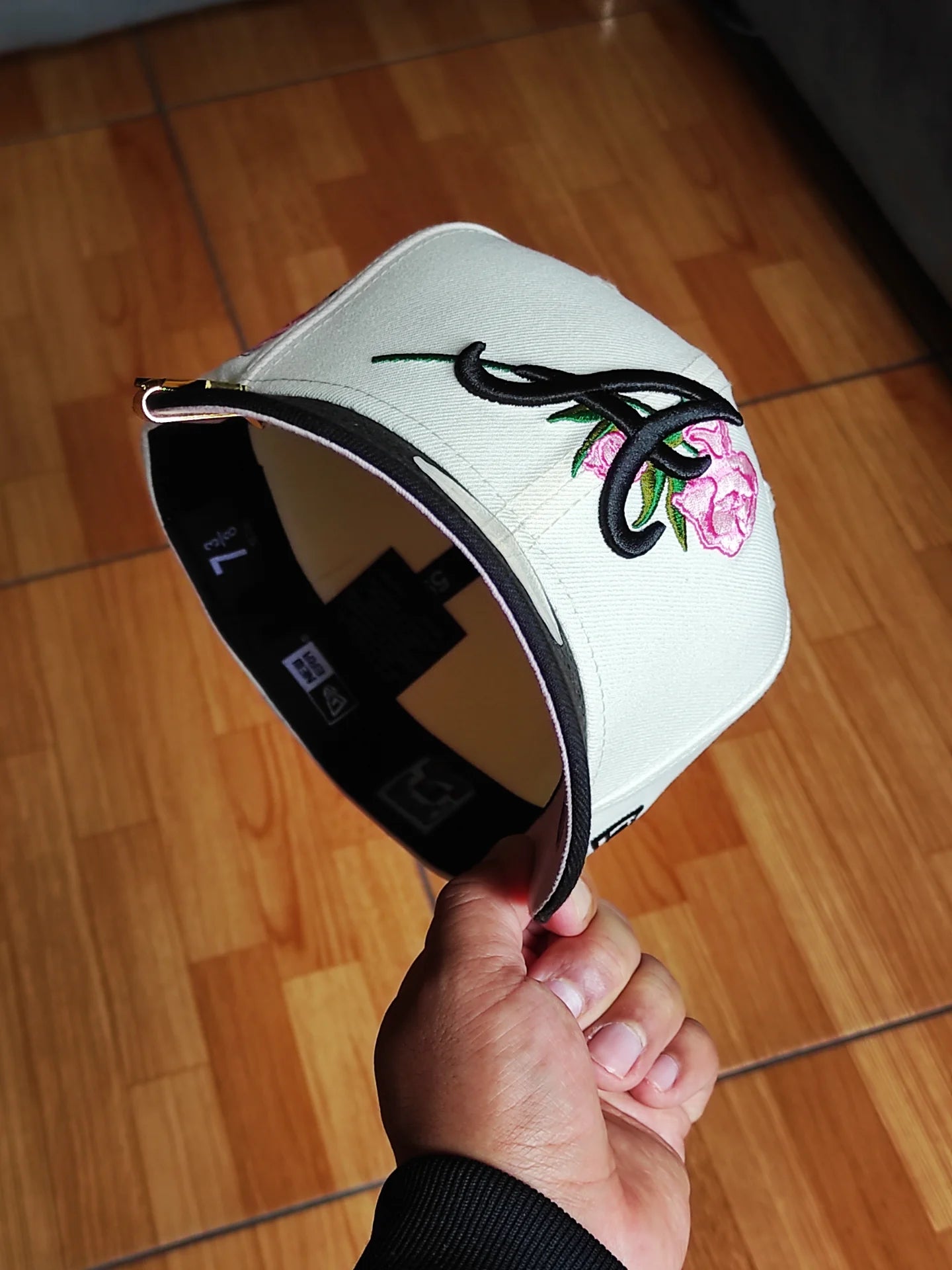 New Era Atlanta braves Rose all Star game Chrome Black / pink edition 59fifty fitted