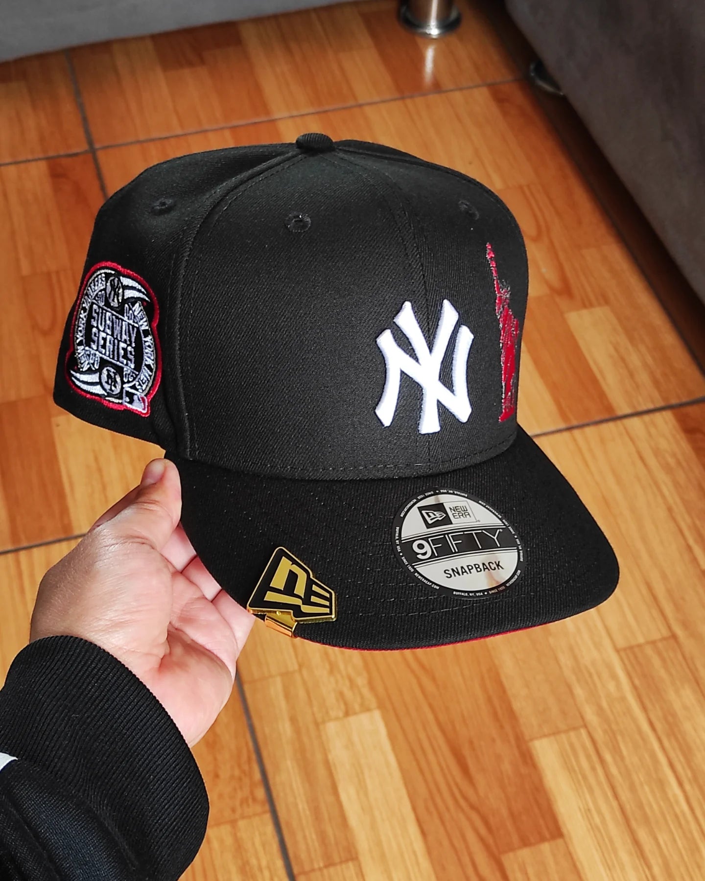 New Era New York Yankees Subway Series colección liberty 🗽 black red 9 FIFTY Snapback