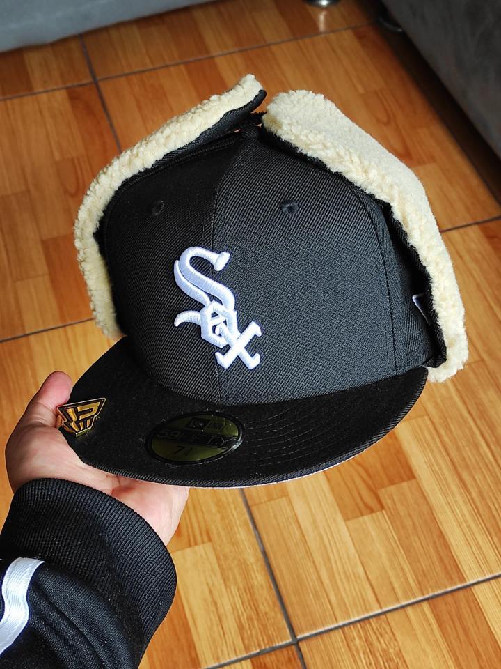 Chicago White Sox 05 WS Dogear New Era 59Fifty Fitted - Black, White, Gray