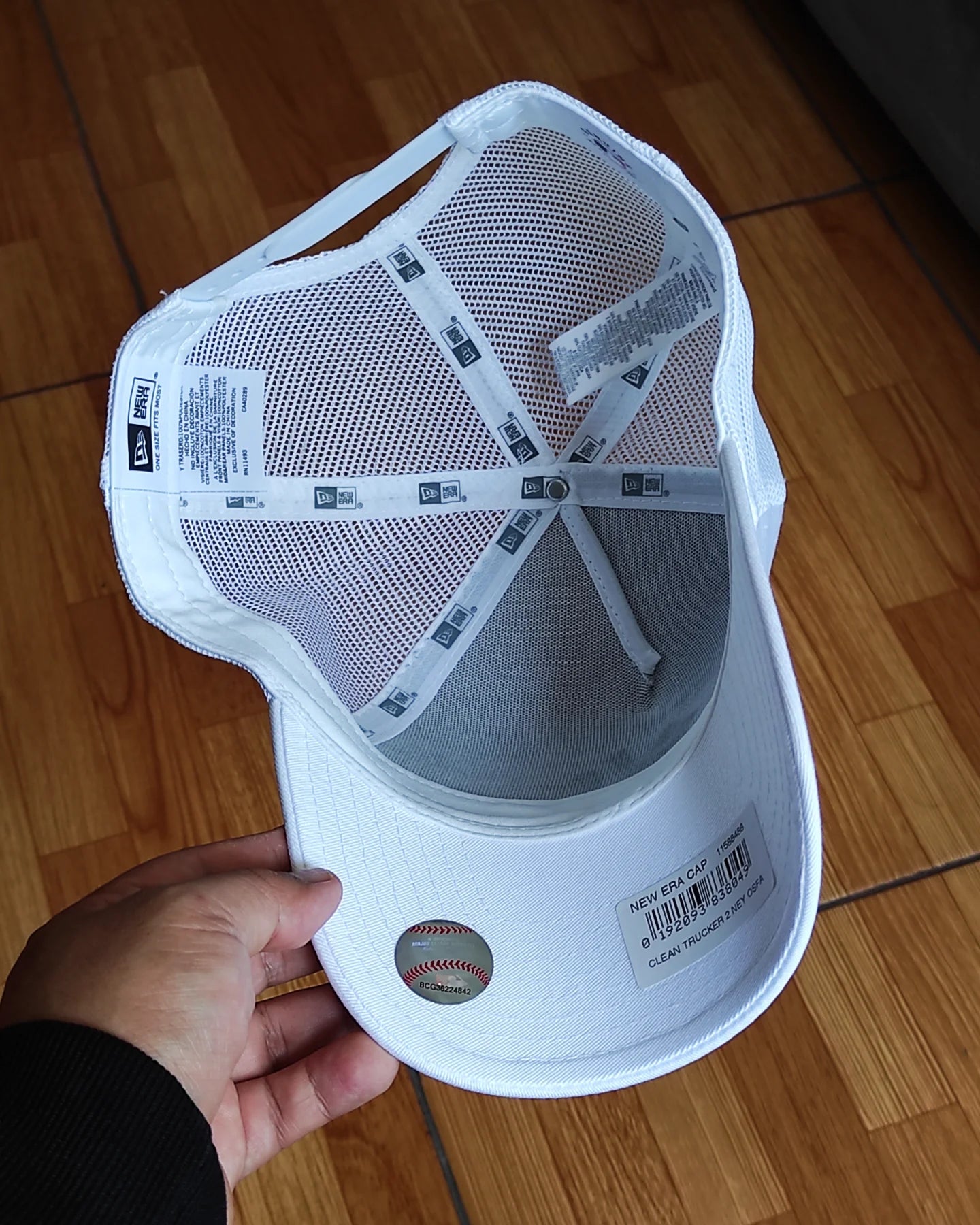 New Era New York Yankees white Trucker a-frame