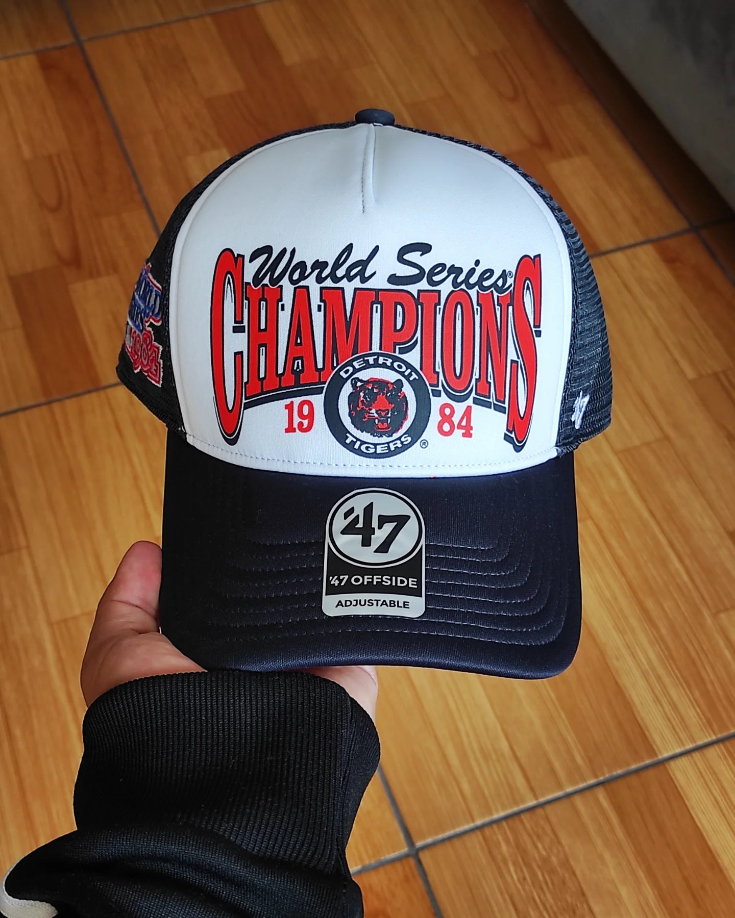 47Brand Detroit Tigers world series Navy foam Trucker Snapback