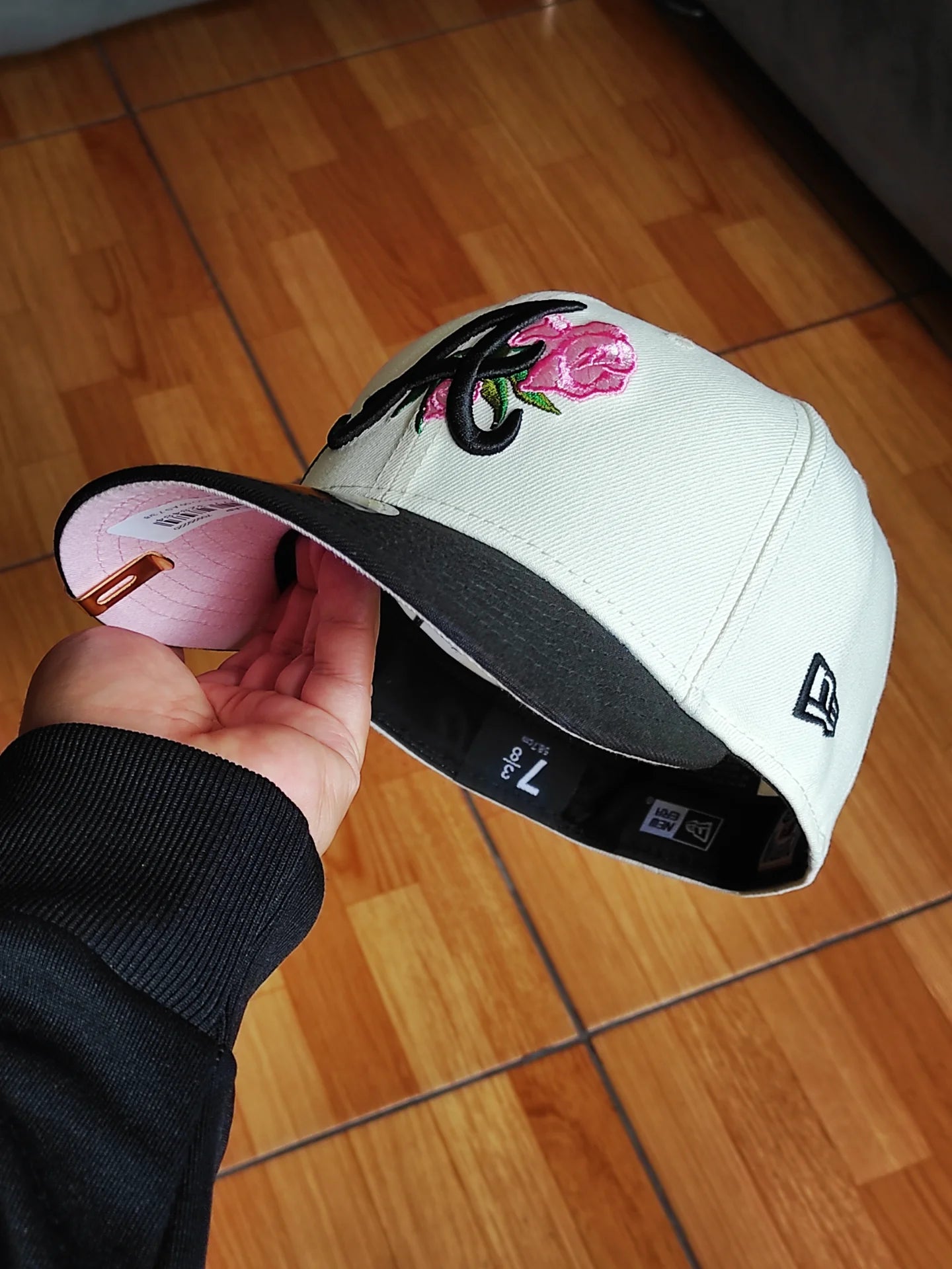 New Era Atlanta braves Rose all Star game Chrome Black / pink edition 59fifty fitted