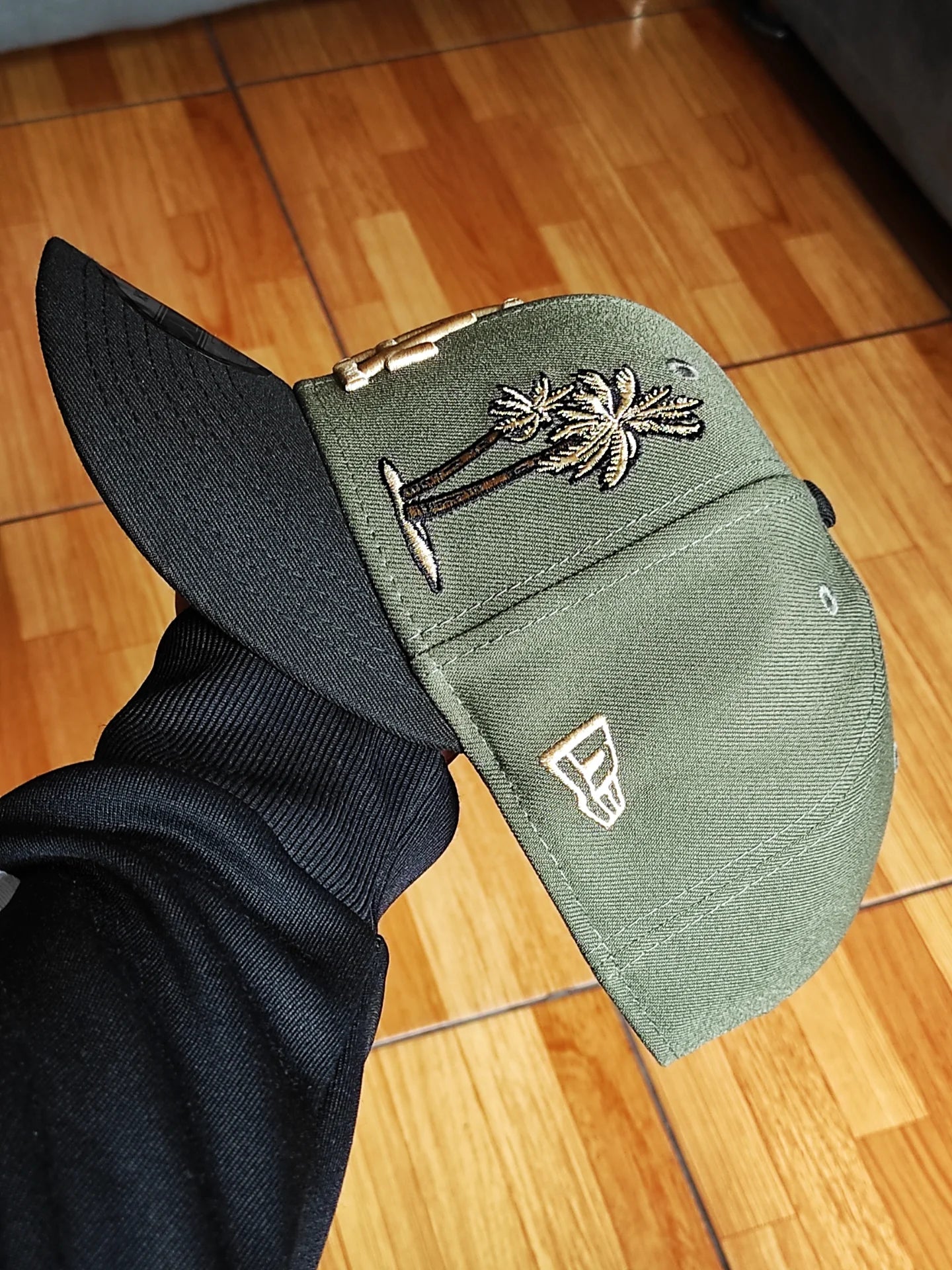 New Era Los Angeles Dodgers palm 🌴two Tone olive black 9FIFTY snapback