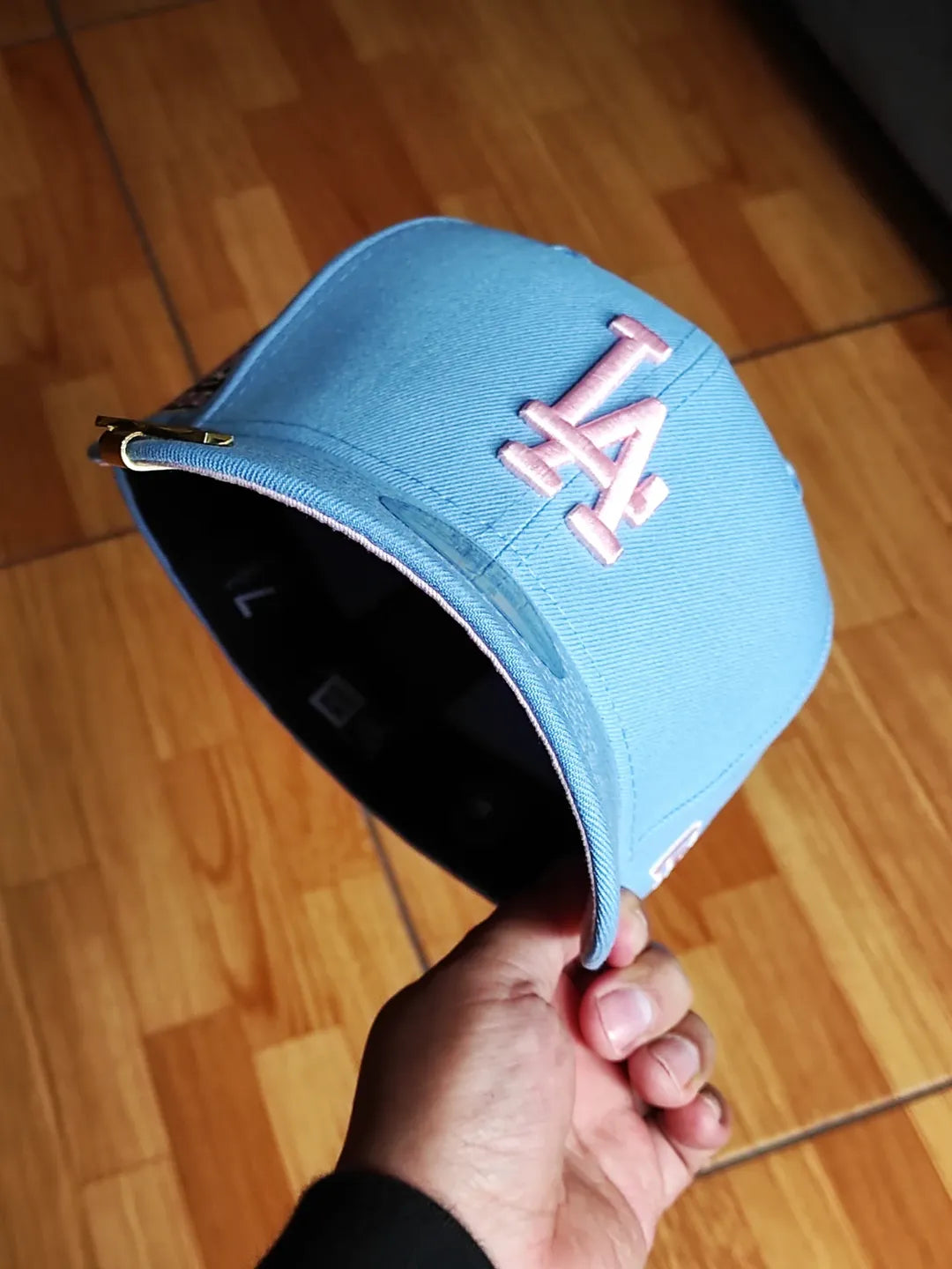 New Era Los Angeles Dodgers world series champions 2024 sky pink 59fifty