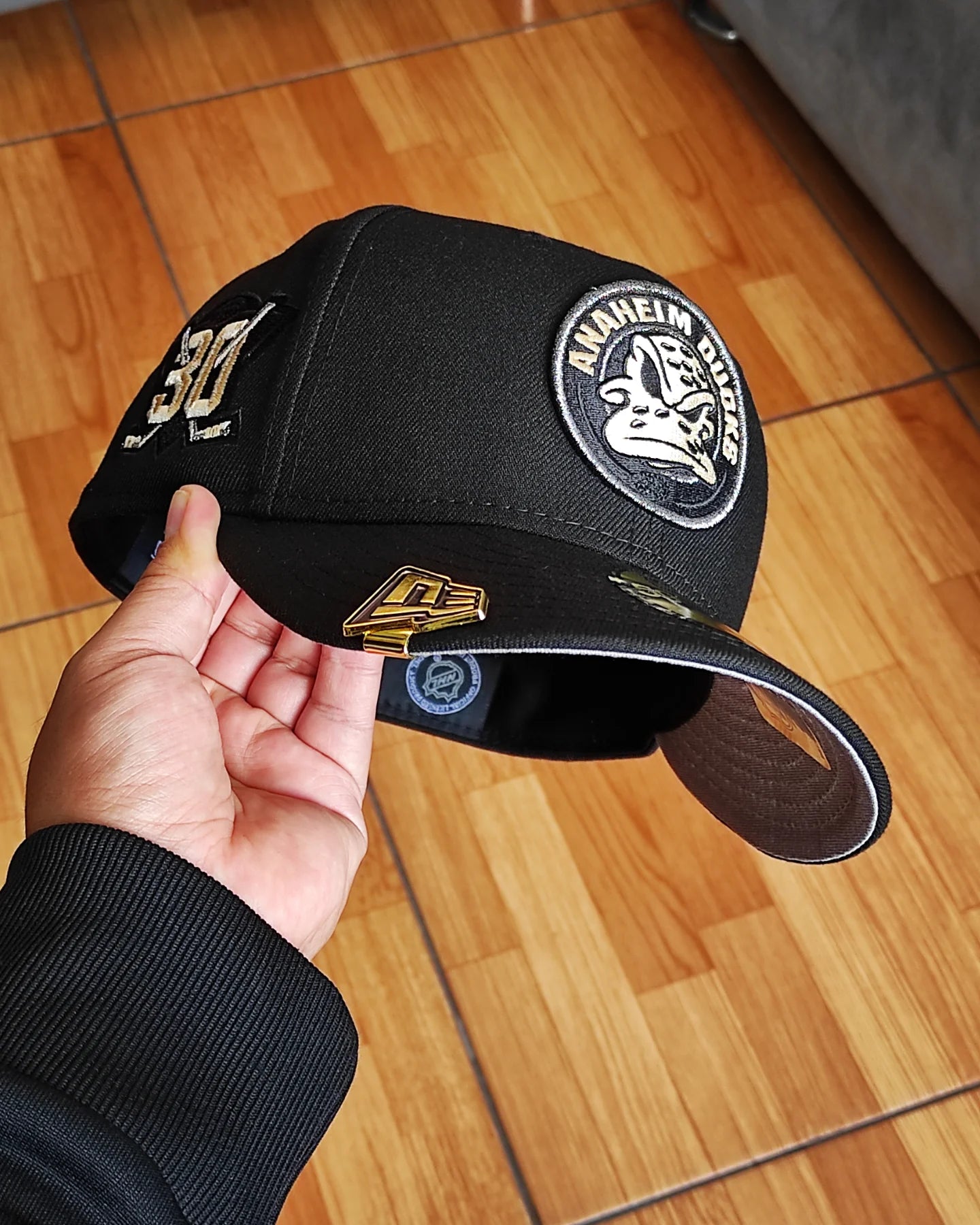 New Era Anaheim Ducks 30th Anniversary Black Prime Edition 59Fifty Fitted Hatp