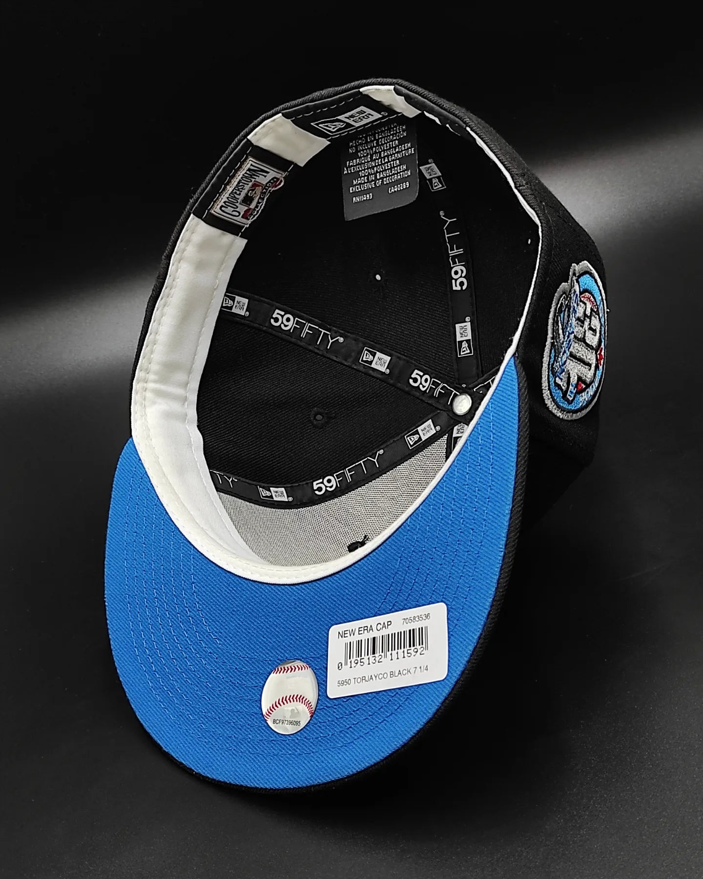 New Era Toronto Blue Jays 30th season black and blue 59fifty fitted cap