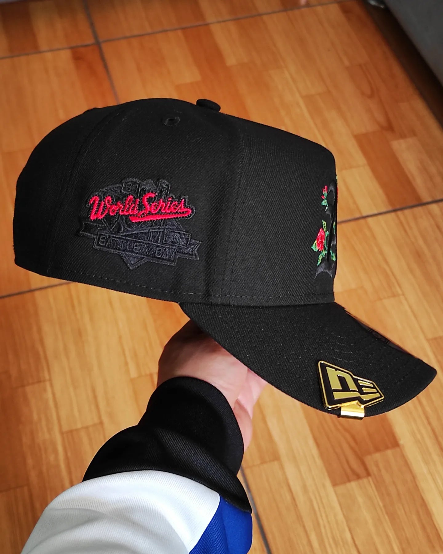 New Era Oakland Athletics World Series 1989 Black Roses 9Forty A Frame Snapback