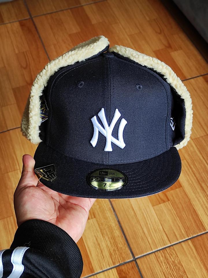 New York Yankees 96 World Series Dogear New Era 59Fifty Fitted - Navy, White, Gray