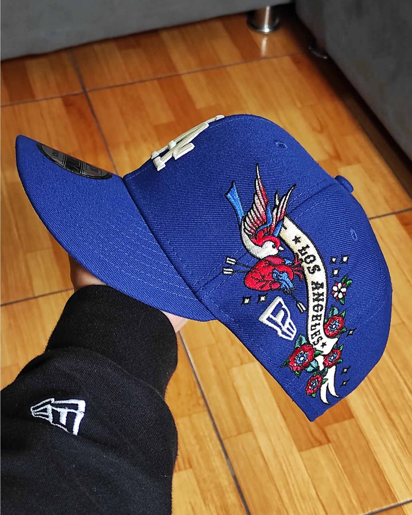 Los Angeles Dodgers Gray Bottom City Art Side Patch New Era 9Fifty Snapback - Royal Blue