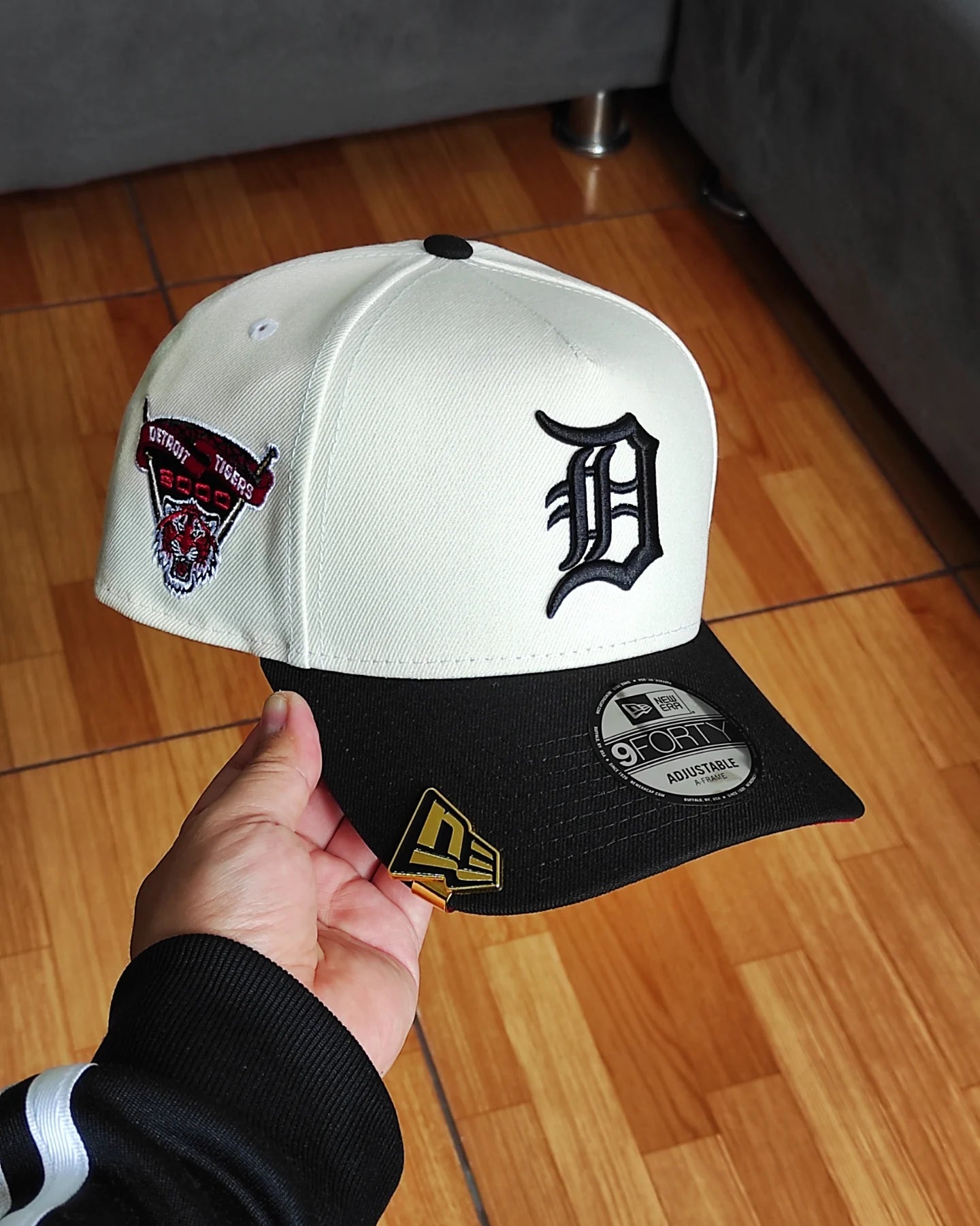 New Era Detroit Tigers Chrome Black 2 Tone 2000 Stadium 9Forty A-Frame Snapback