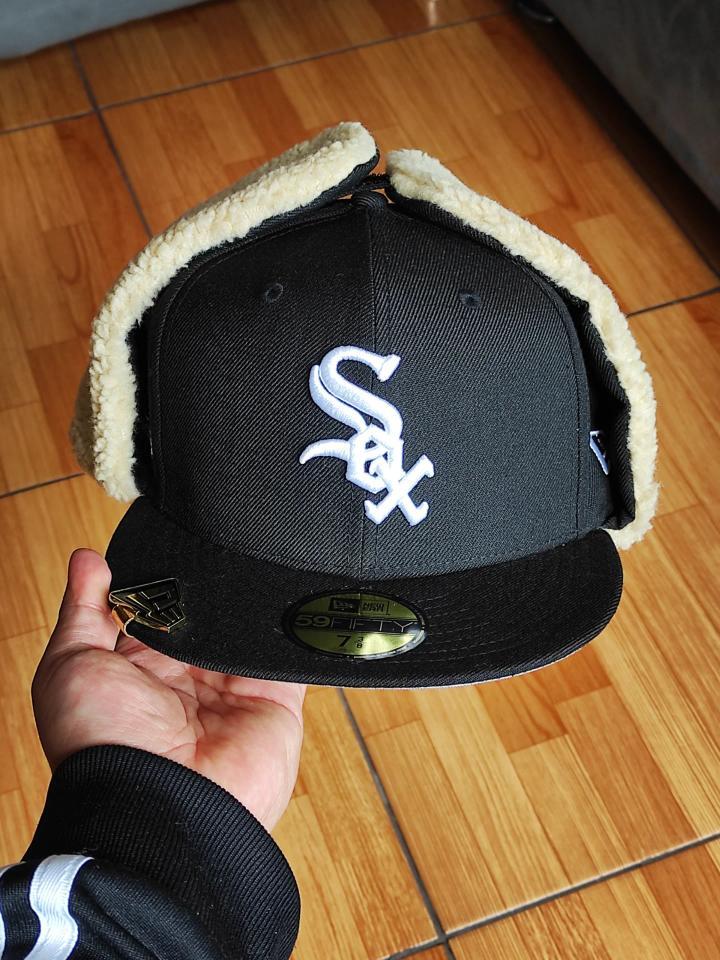 Chicago White Sox 05 WS Dogear New Era 59Fifty Fitted - Black, White, Gray