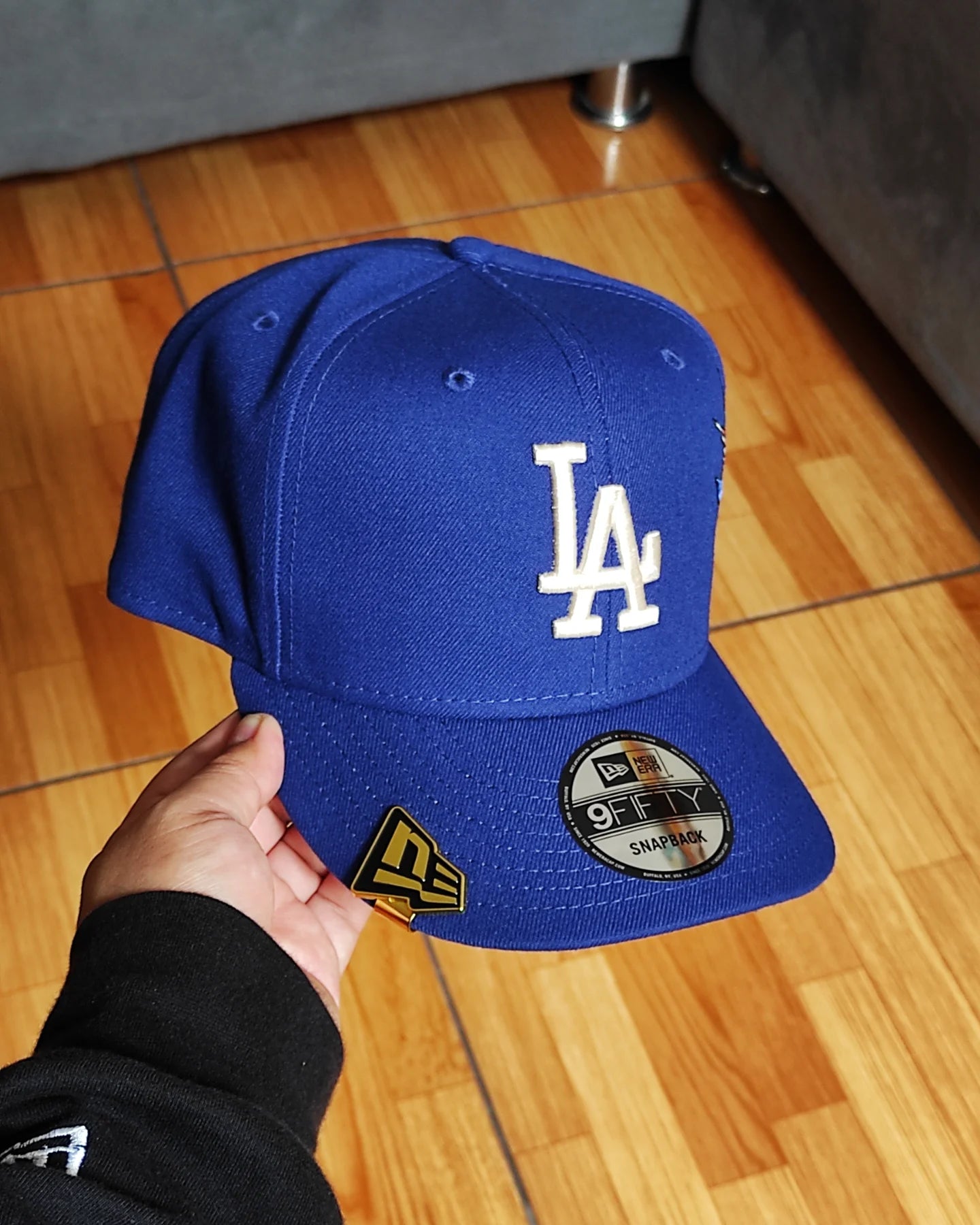 Los Angeles Dodgers Gray Bottom City Art Side Patch New Era 9Fifty Snapback - Royal Blue