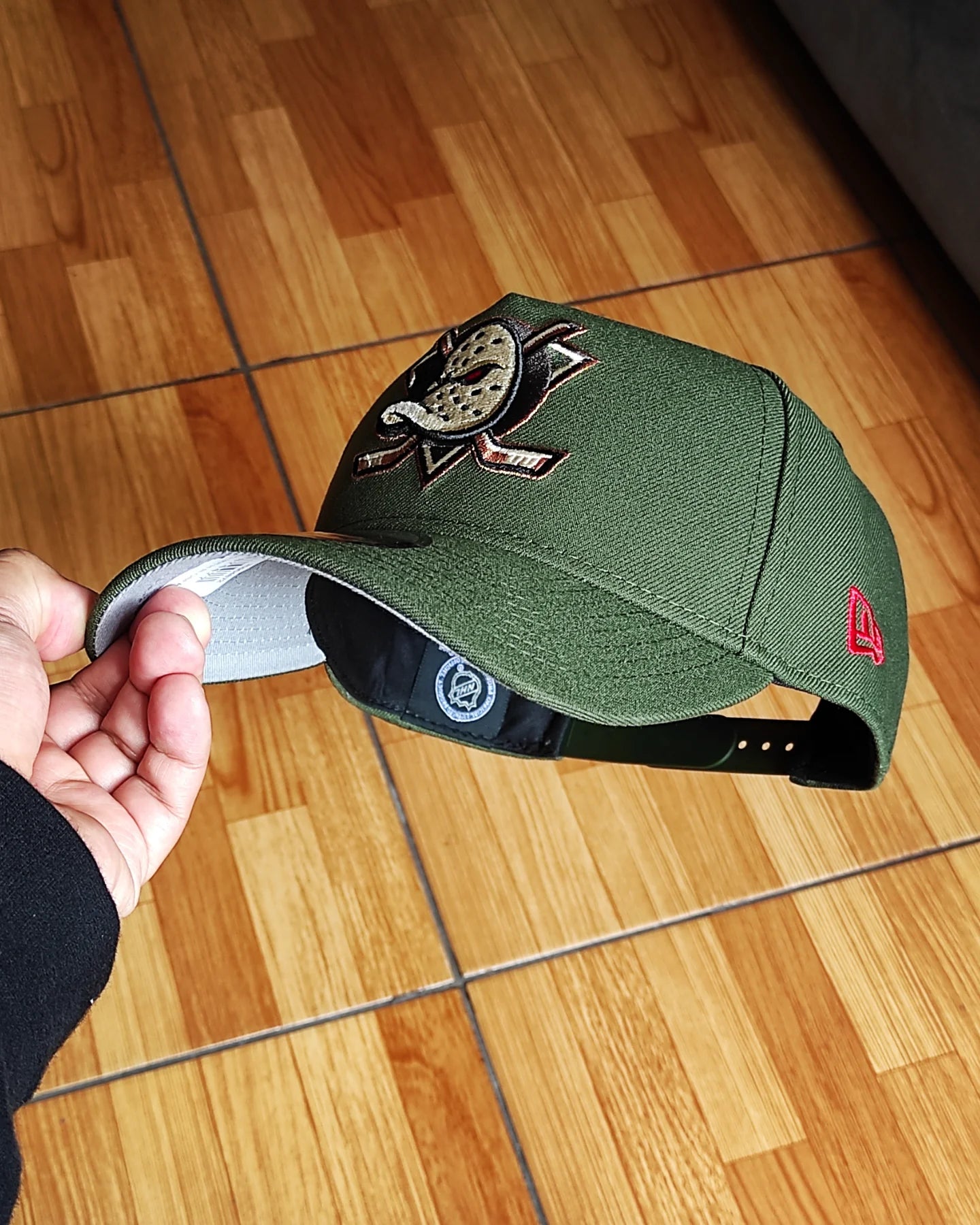 New Era Anaheim Ducks 30th Anniversary Horror Pack🔪 Green Edition 9Forty A Frame Snapback Hat