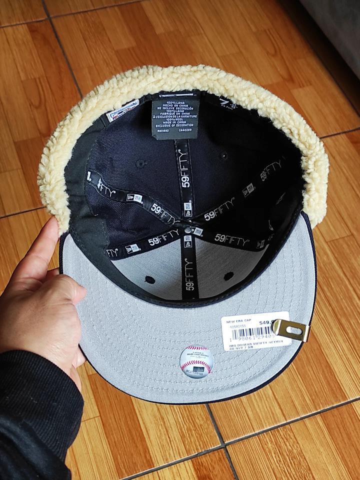 New York Yankees 96 World Series Dogear New Era 59Fifty Fitted - Navy, White, Gray