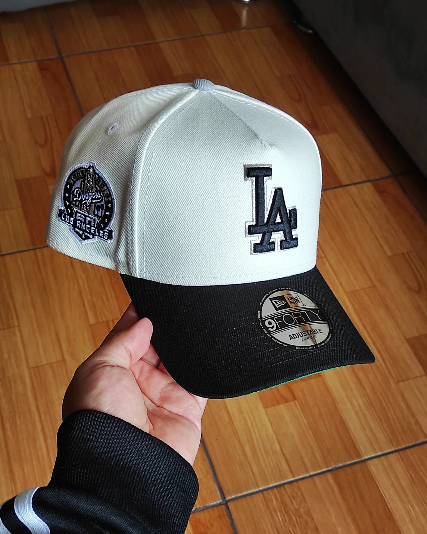 New Era Los Angeles Dodgers 60 Th aniversario Chrome black 9forty A-FRAME