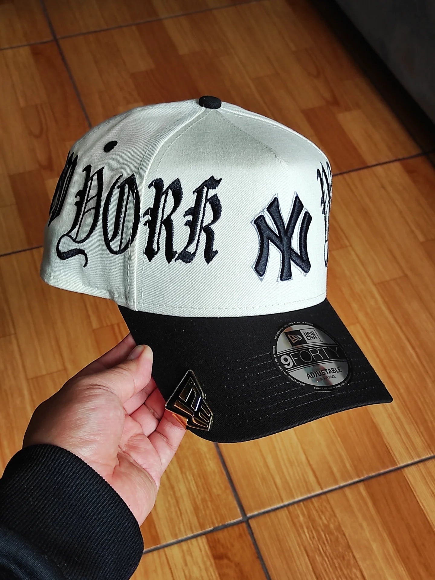 New Era New York Yankees gótica Chrome black Two tone 9FORTY A-FRAME